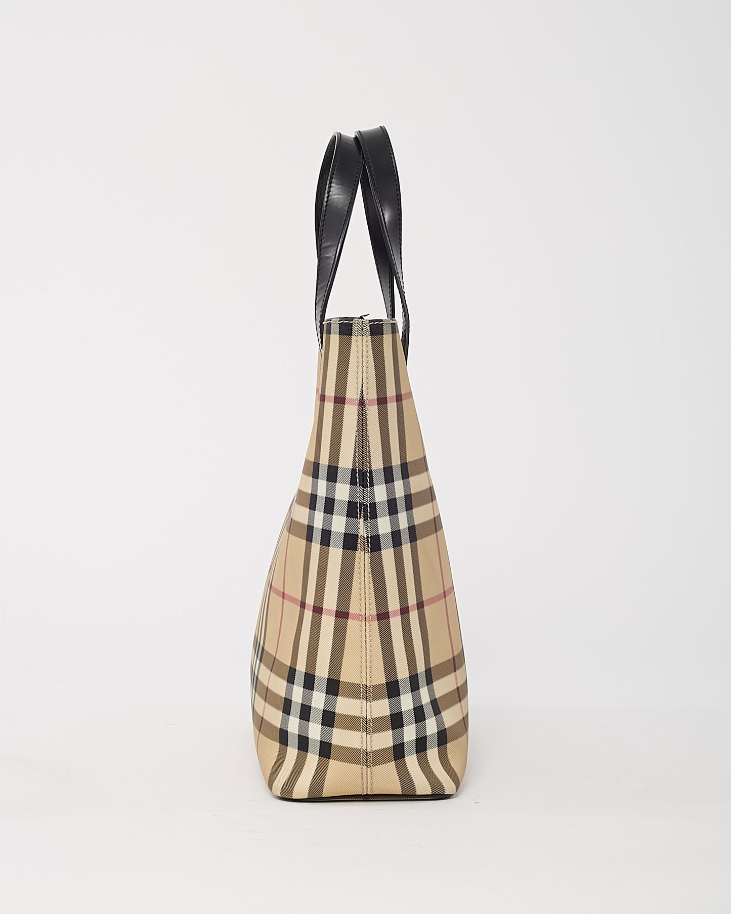 Sac porté épaule petit modèle Lola en tweed beige archive Burberry