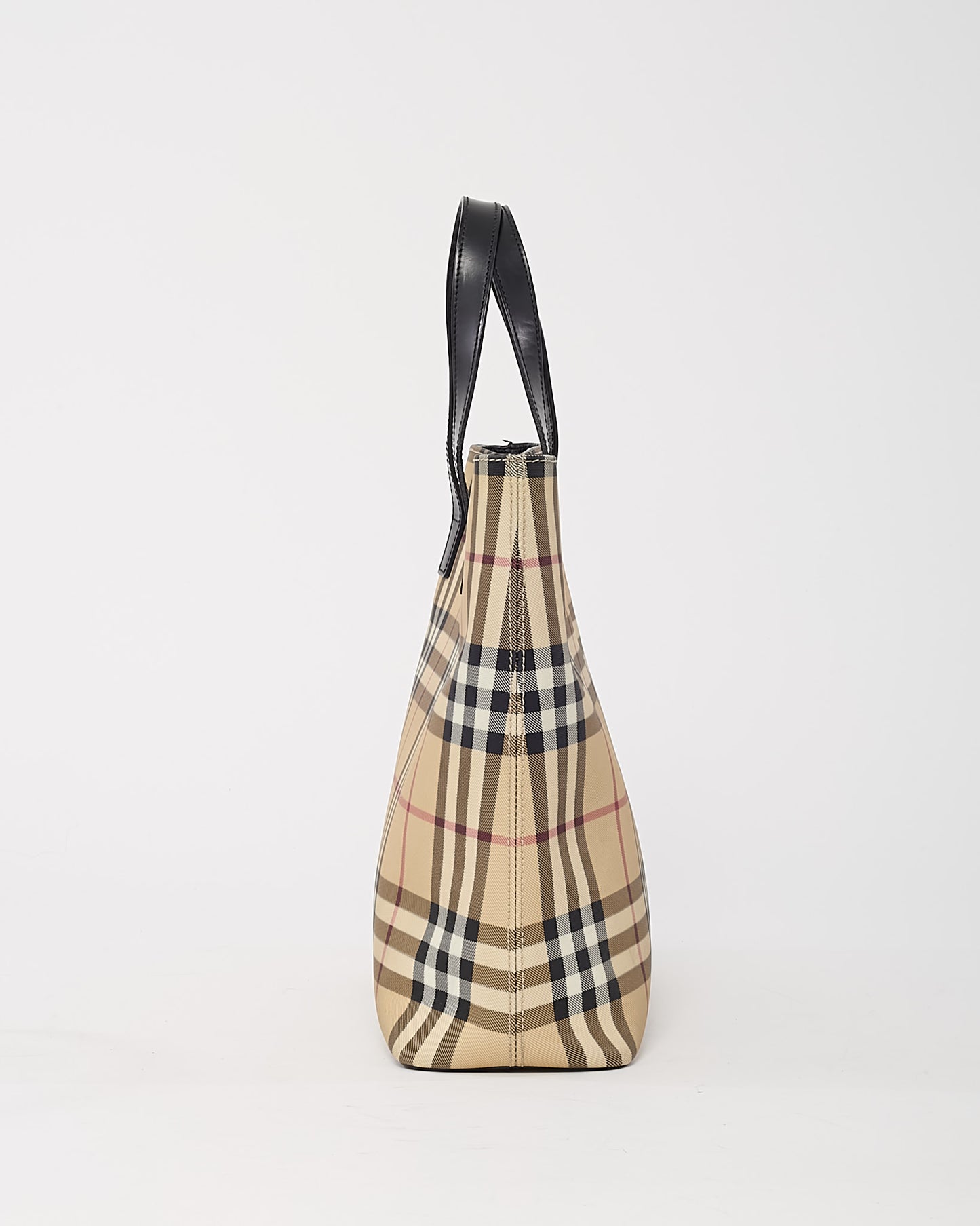 Sac porté épaule petit modèle Lola en tweed beige archive Burberry