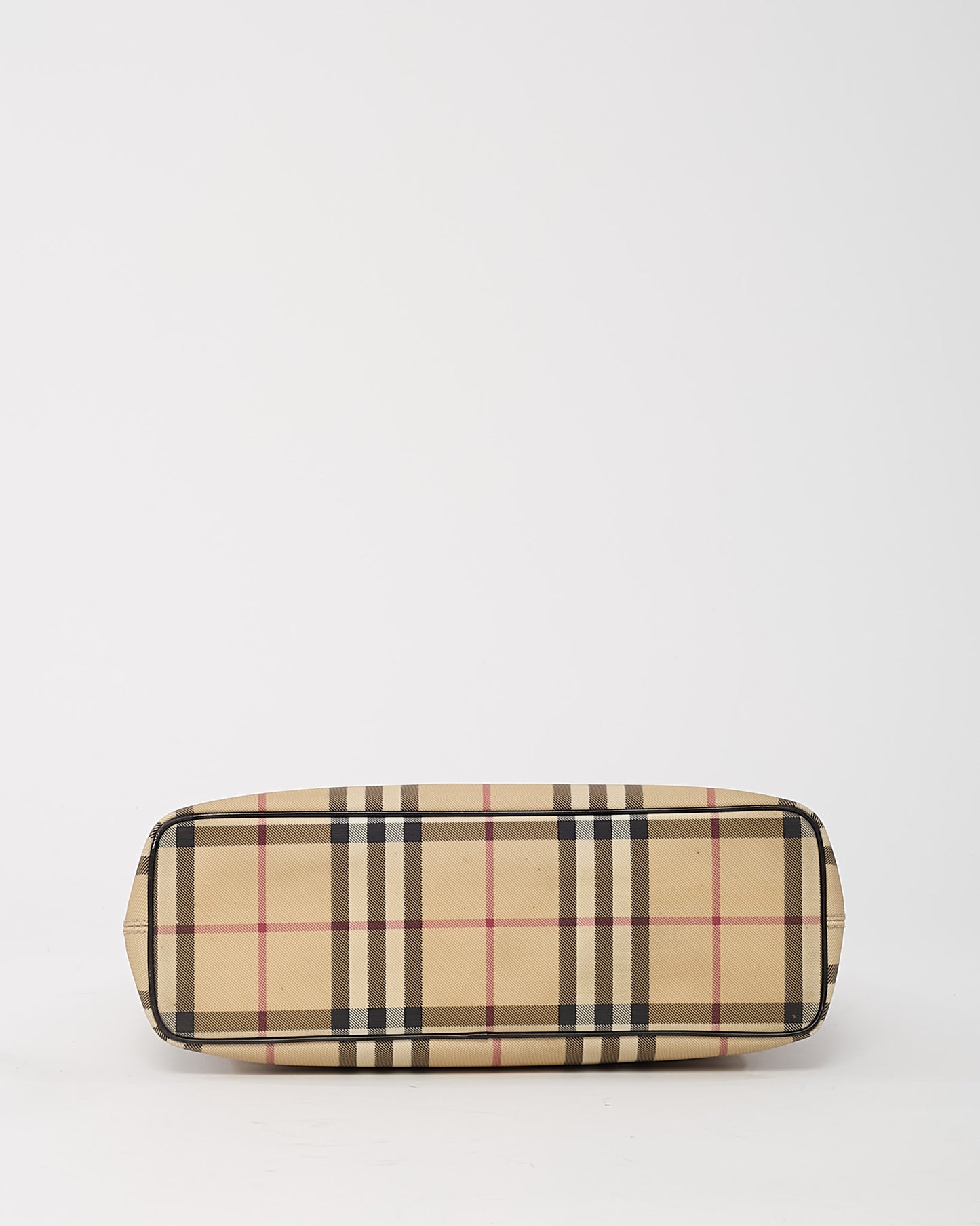 Sac porté épaule petit modèle Lola en tweed beige archive Burberry