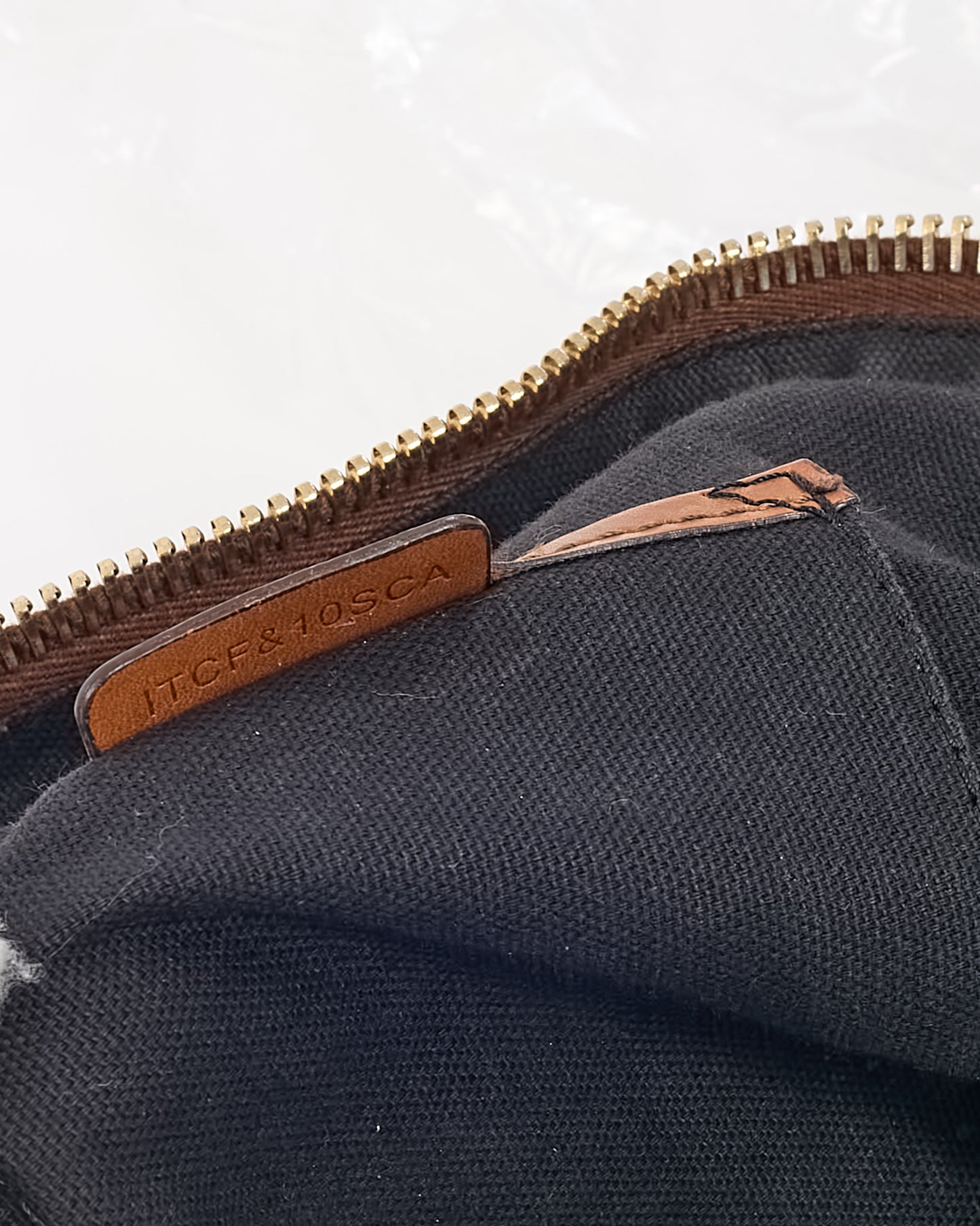 Burberry Tan Leather and Beige House Check Canvas 2Way Top Handle Bag with Strap
