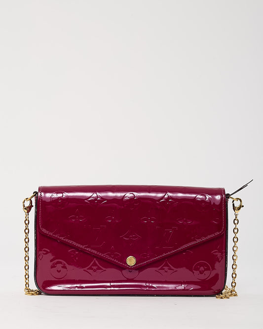 Louis Vuitton Amethyst Monogram Vernis Felicie Pochette Crossbody Bag
