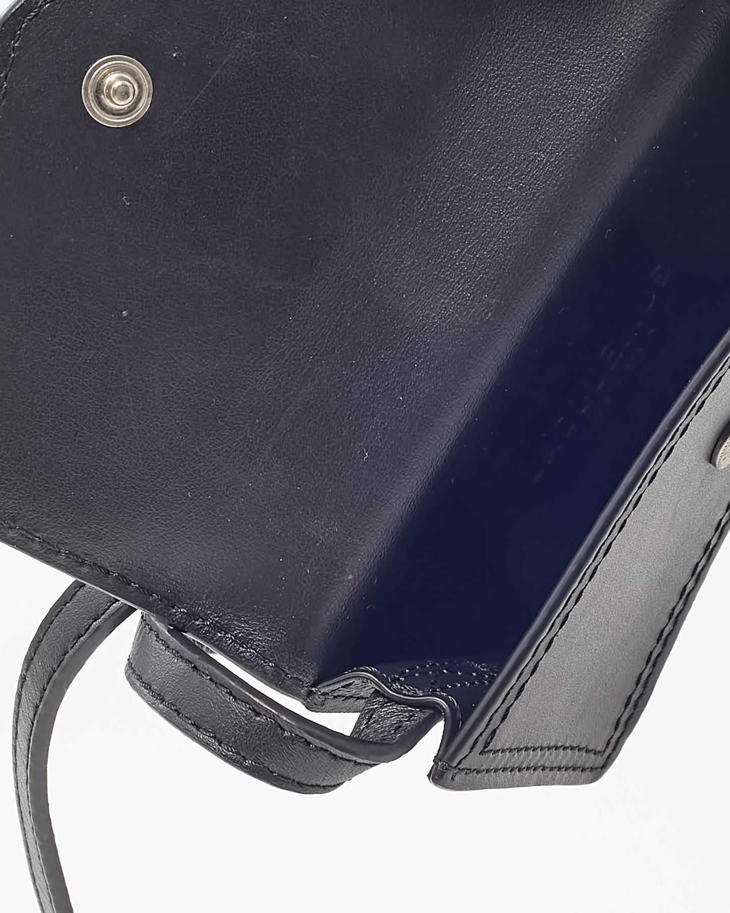 Jacquemus Black "Le Porte Leather" Logo Envelope Wallet on Strap