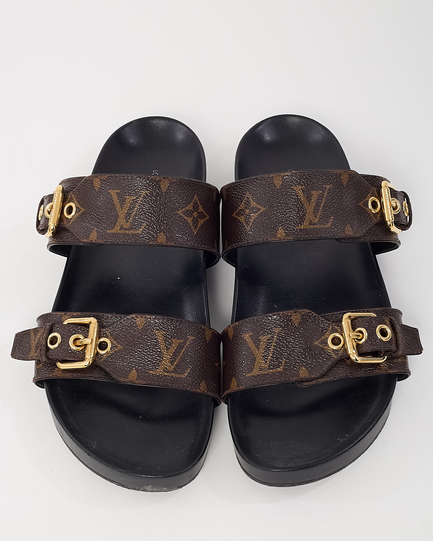 Louis Vuitton Brown Monogram Canvas Bom Dia Comfort Mule Sandal - 39