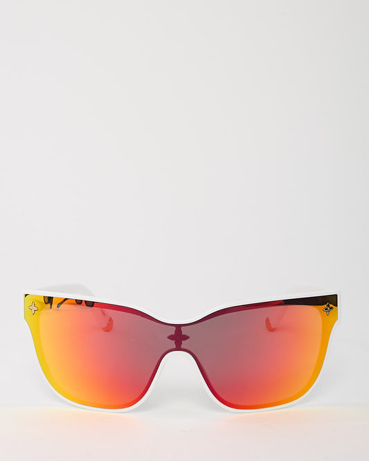 Lunettes de soleil carrées Louis Vuitton Black and Gold LV Shadow Z1843U