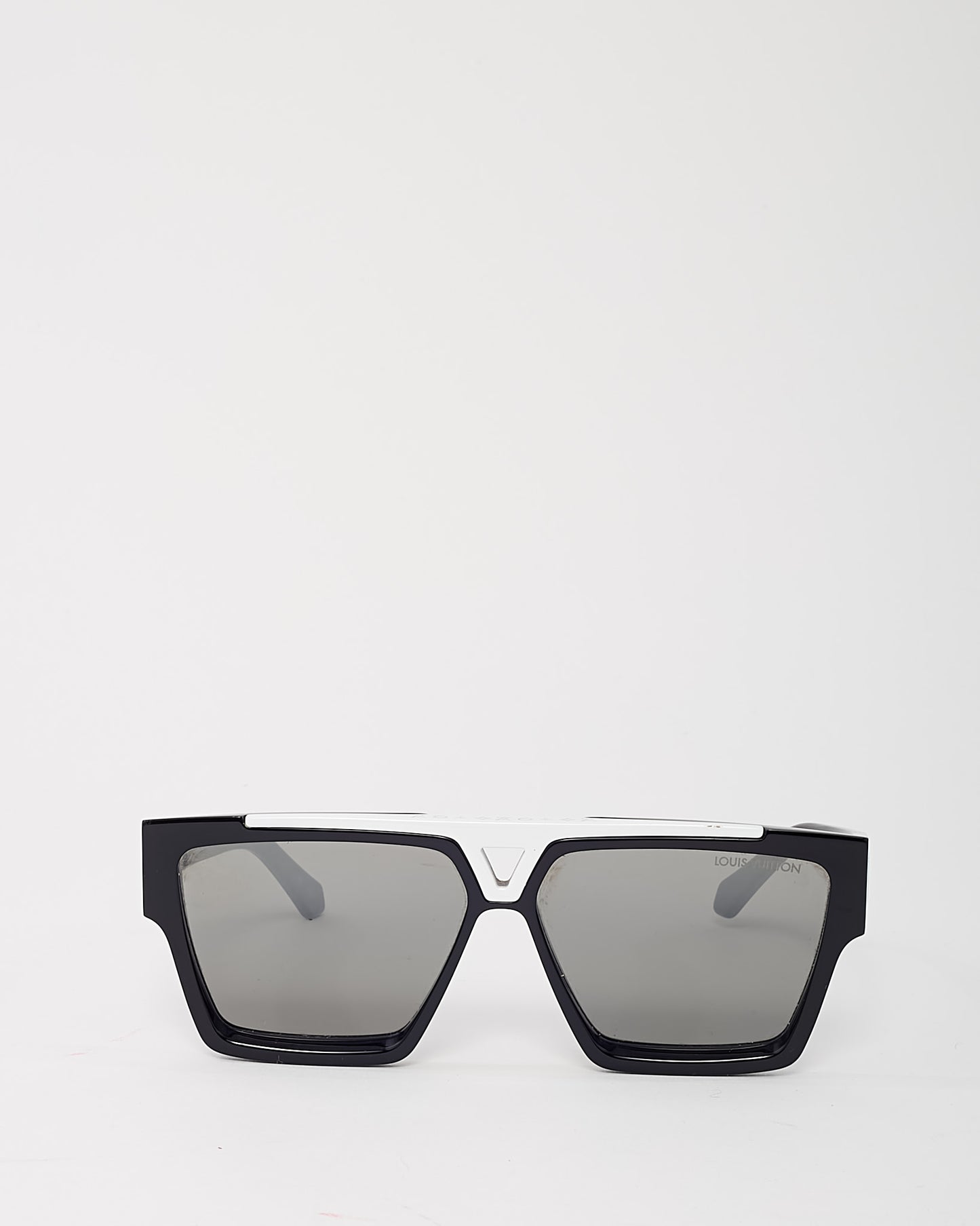 Louis Vuitton Black and White Acetate Z1682W 1.1 Evidence Sunglasses
