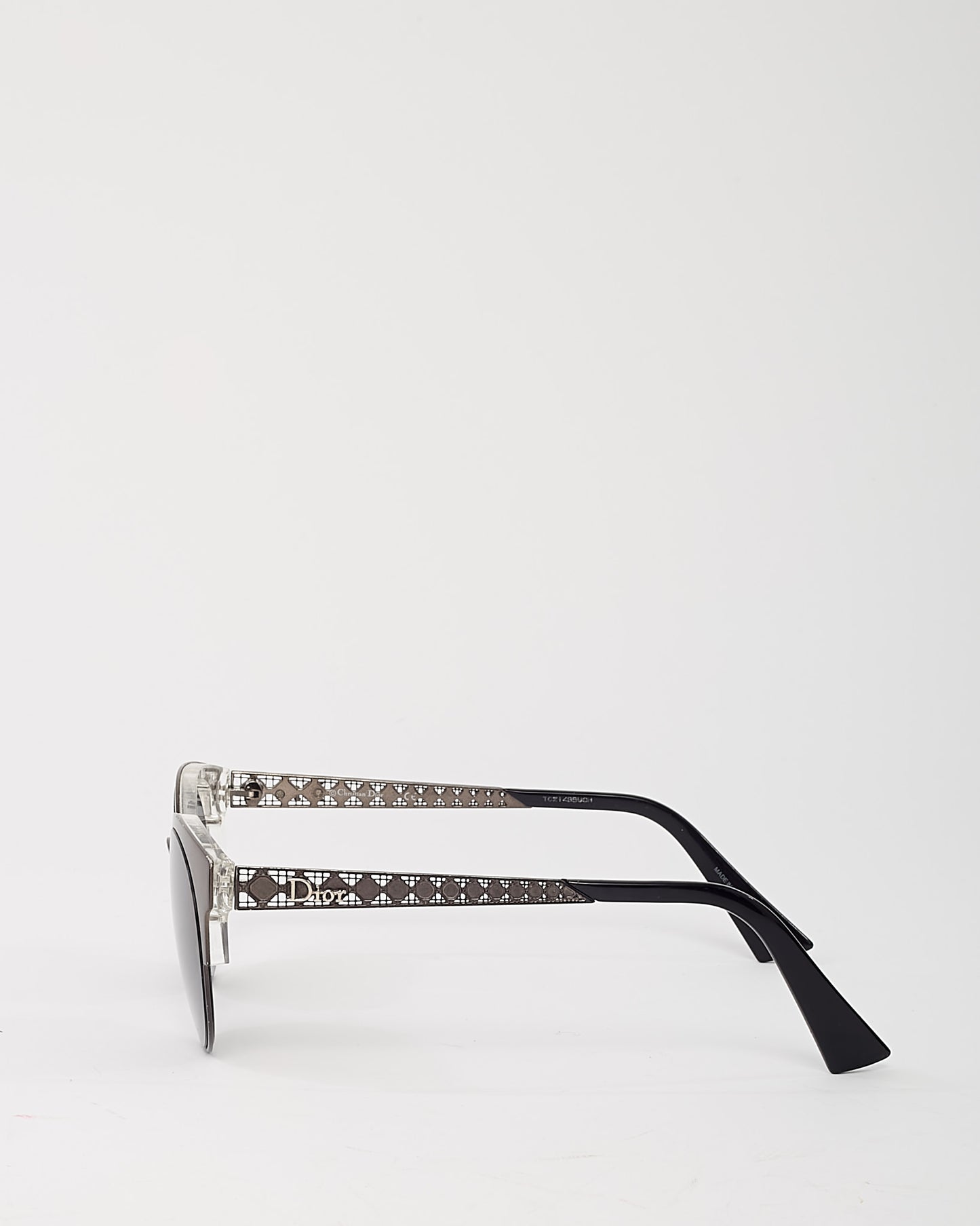 Dior Gunmetal DioramaMini Round Cat Eye Sunglasses