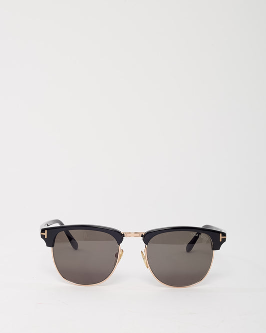 Tom Ford Black and Rose Gold Henry TF248 Sunglasses