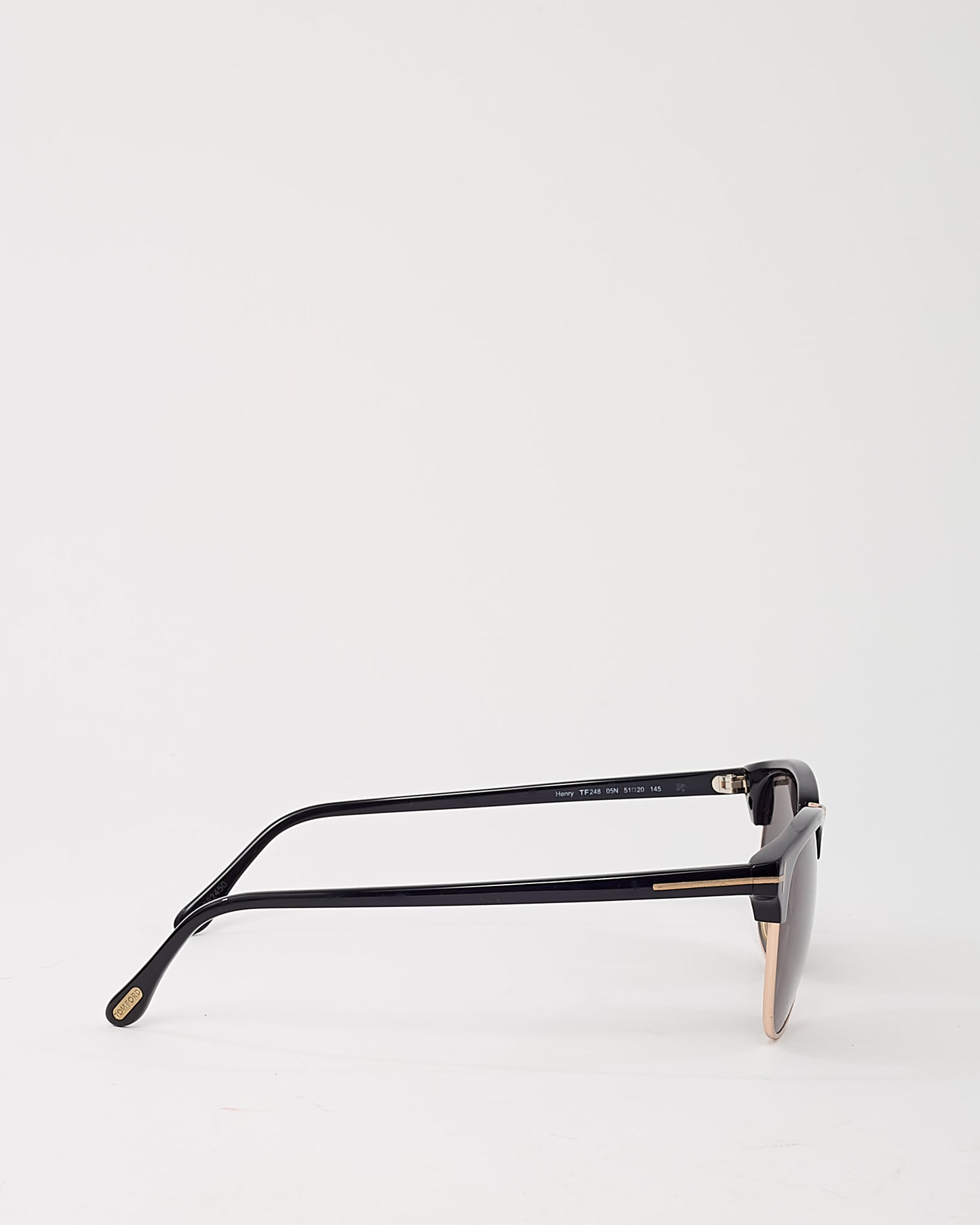 Tom Ford Black and Rose Gold Henry TF248 Sunglasses