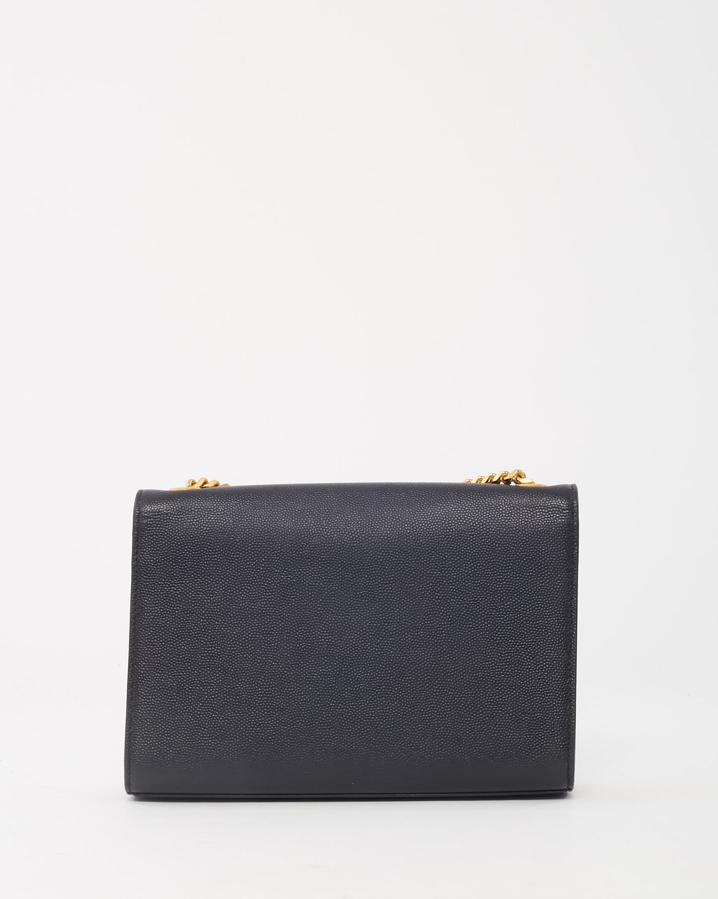 Sac Kate petit modèle en cuir grain de poudre noir avec logo YSL Saint Laurent