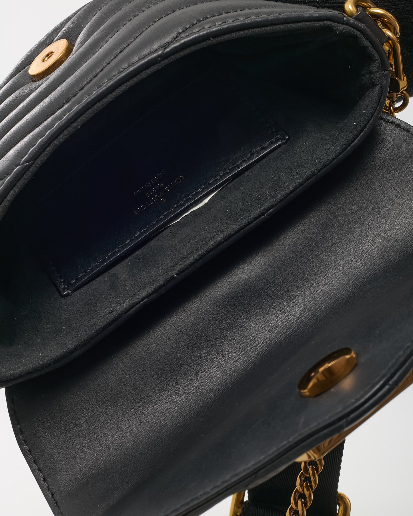 Louis Vuitton Black Calfskin Leather New Wave Multi Pochette Crossbody Bag
