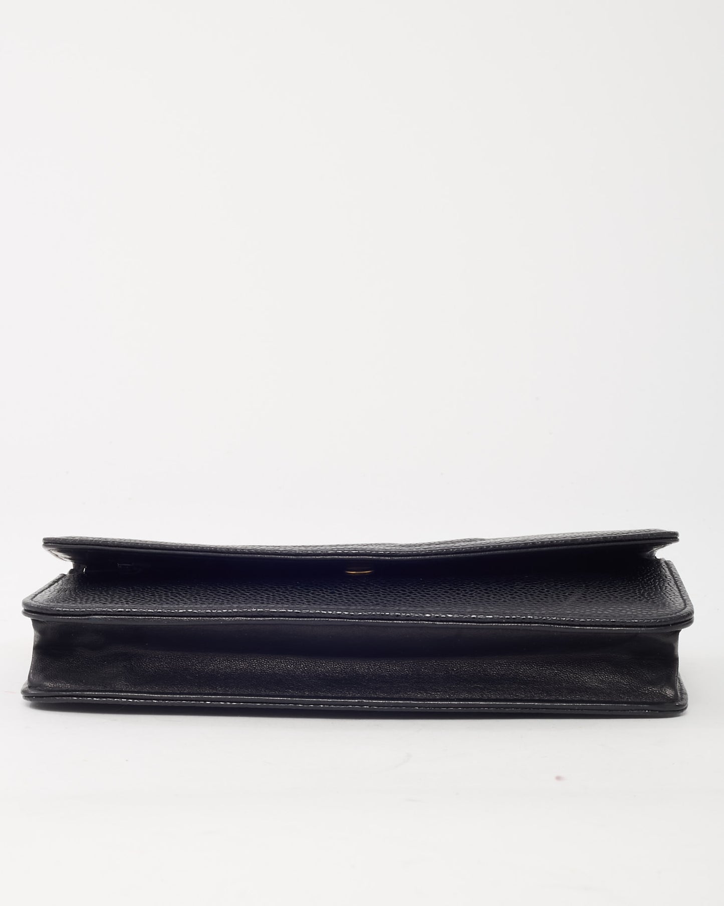 Chanel Black Caviar Leather Timeless CC WOC Wallet on Chain Crossbody Bag