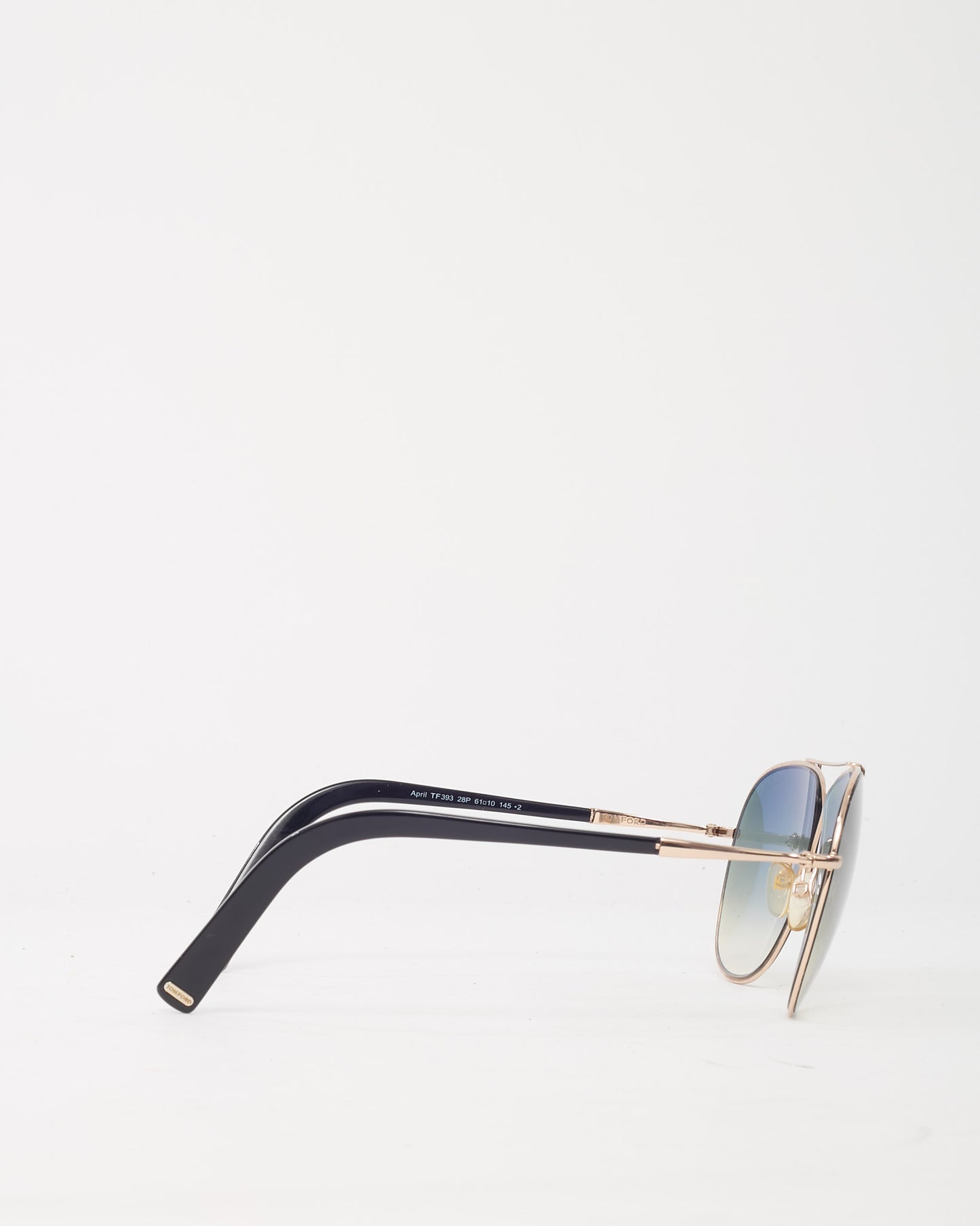 Tom Ford Gold Metal April TF393 Aviator Sunglasses