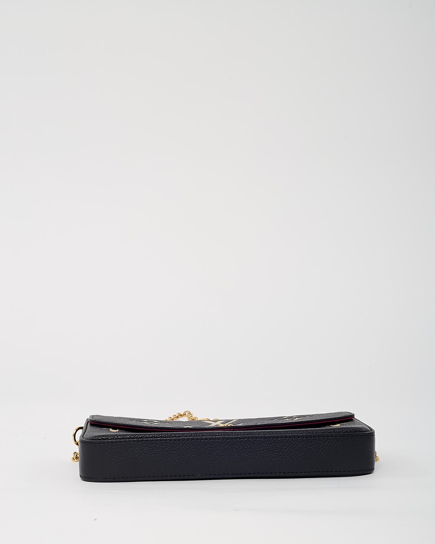Louis Vuitton Black/Beige Monogram Empreinte Leather Felicie Pochette Crossbody Bag
