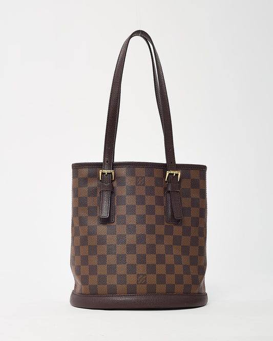 Louis Vuitton Damier Ebene Coated Canvas Marais Bucket Bag