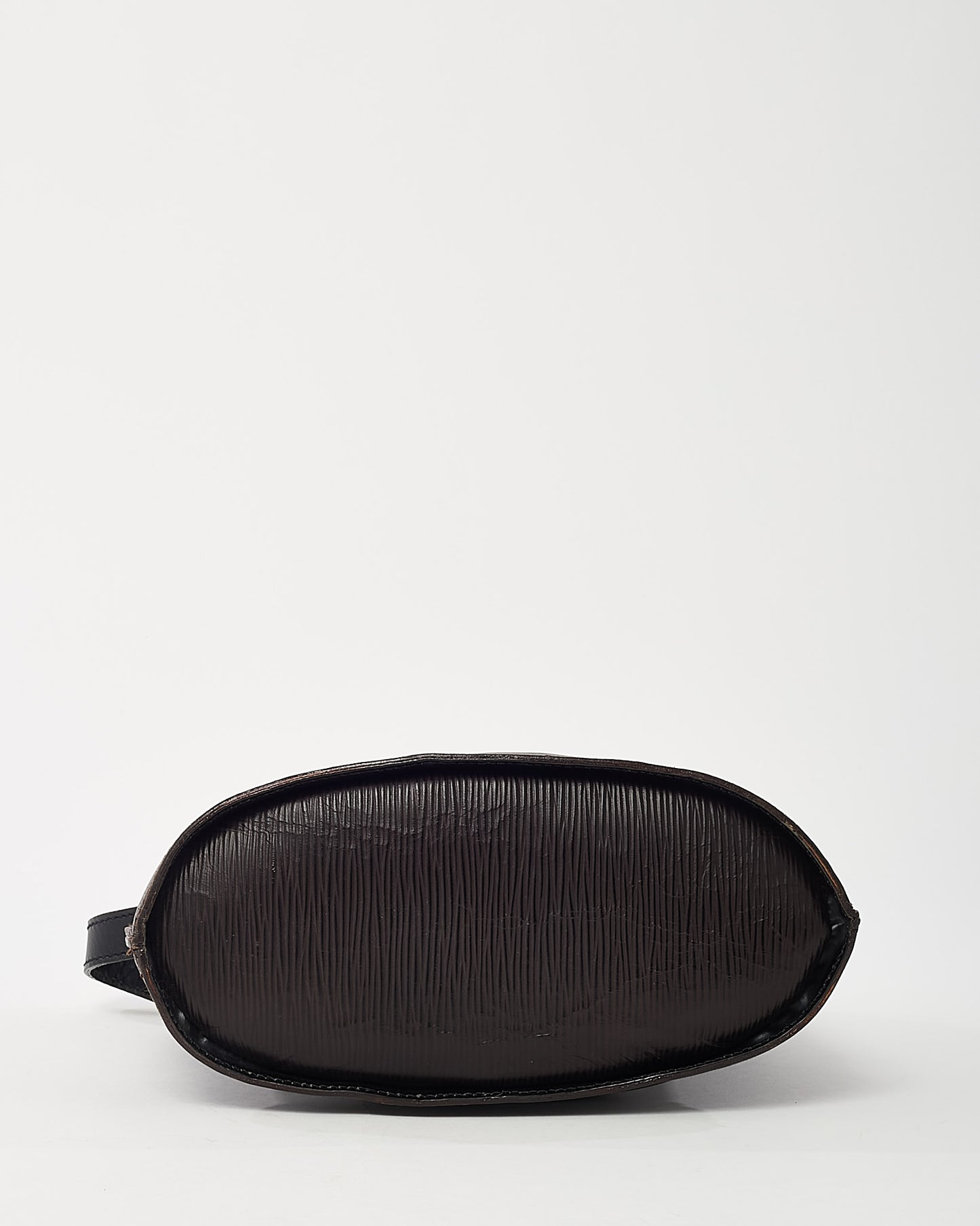 Fendi Vintage Black Epi Leather FF Embossed Crossbody Bag