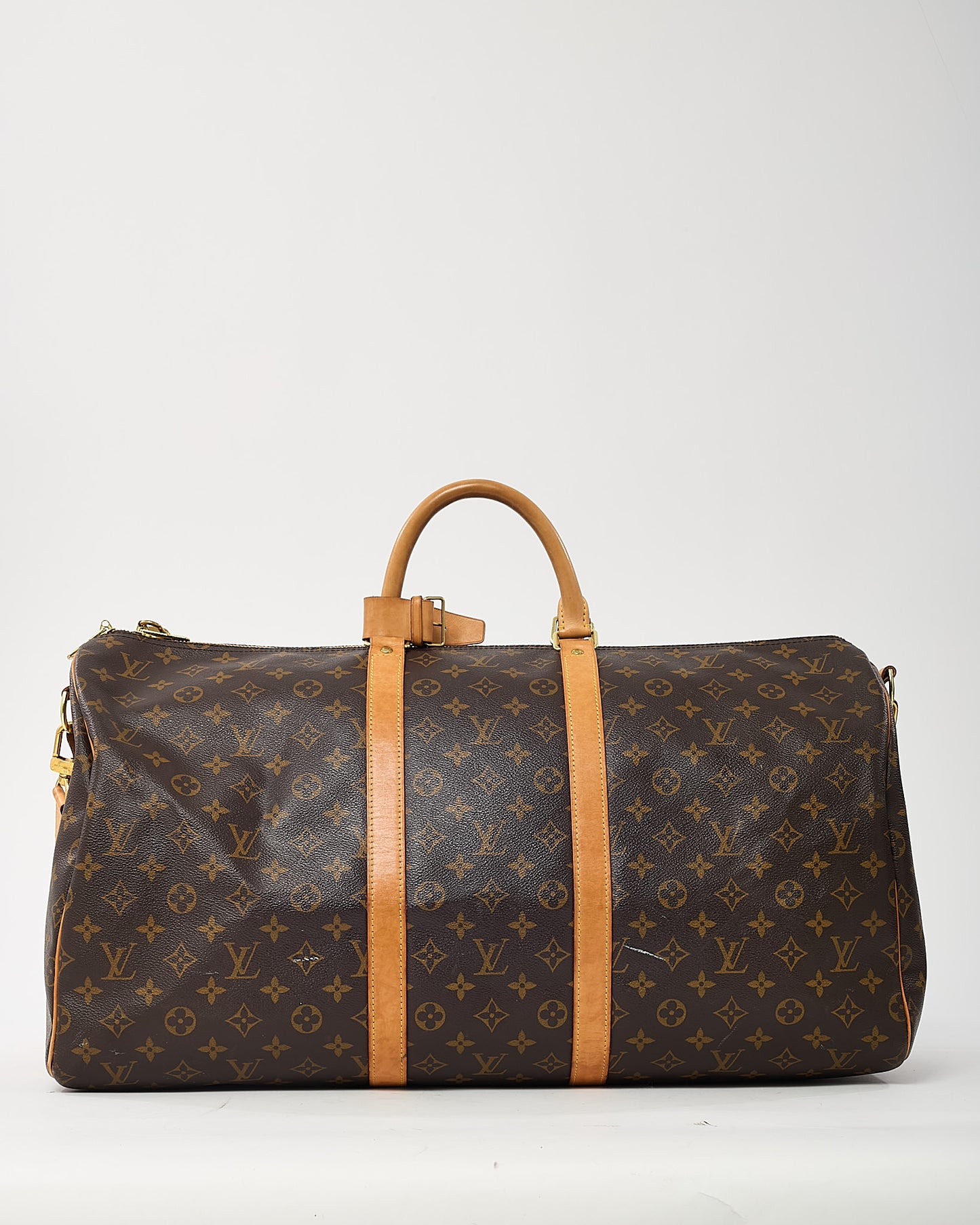 Louis Vuitton Monogram Coated Canvas Keepall Bandoulière 55