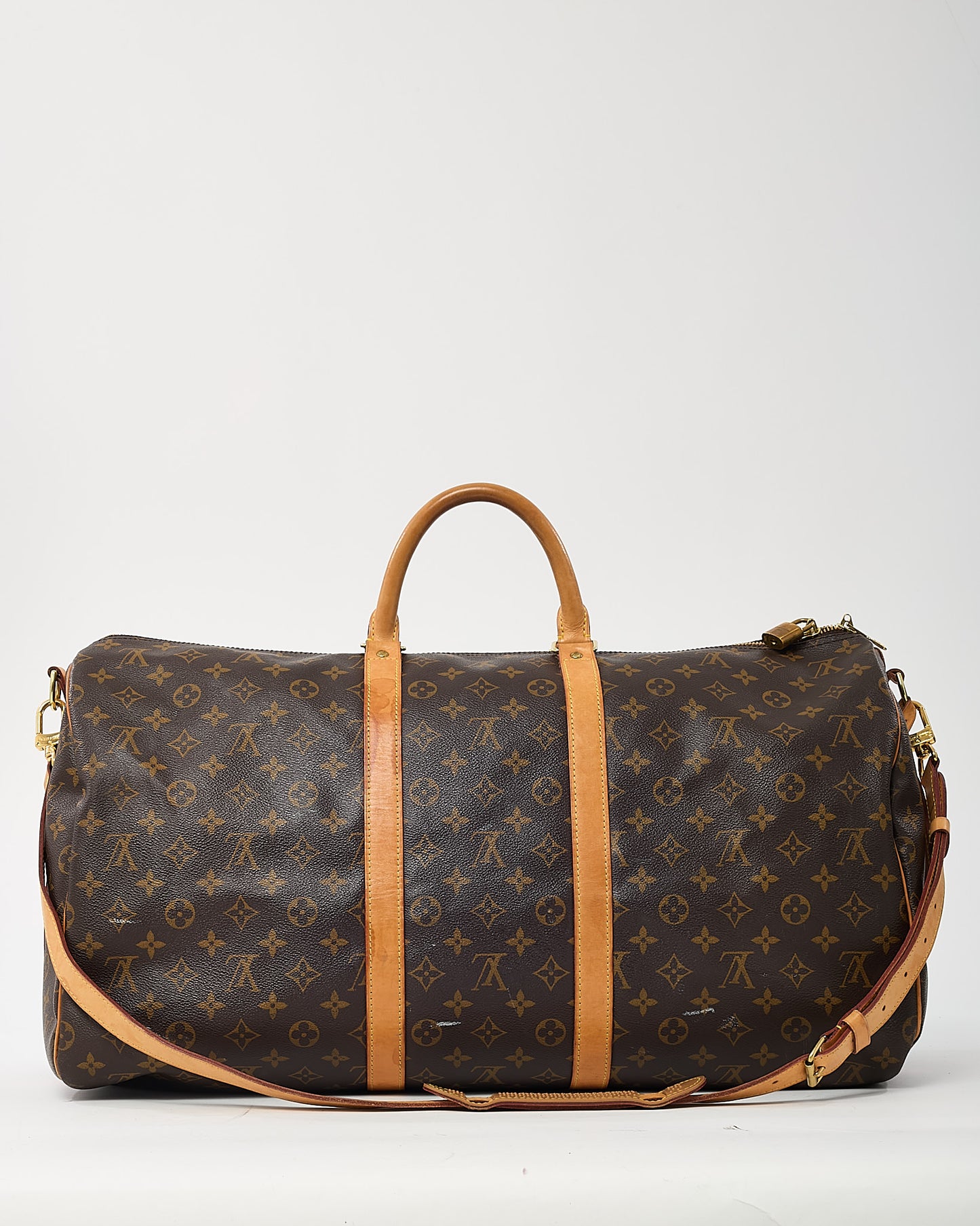 Louis Vuitton Monogram Coated Canvas Keepall Bandoulière 55