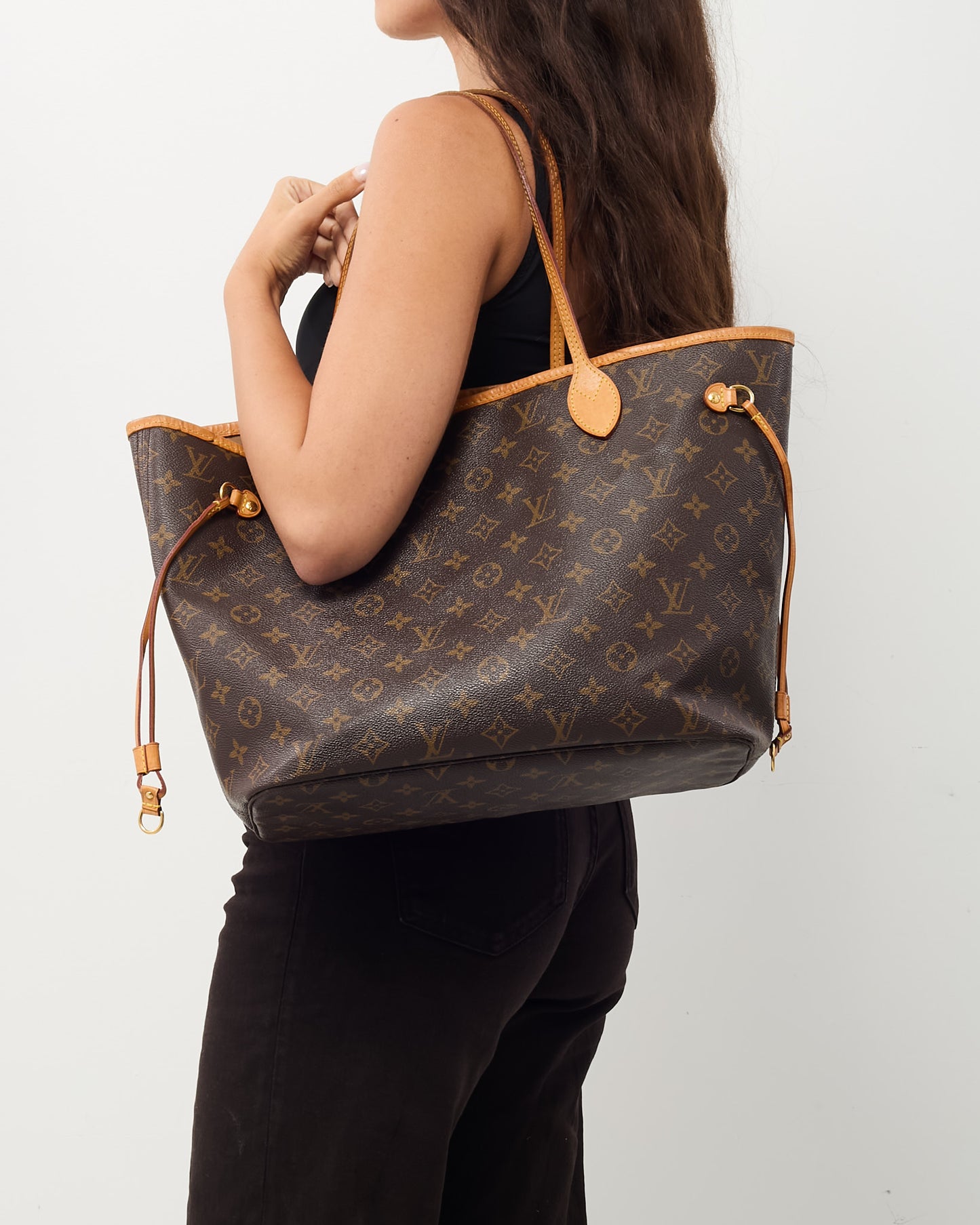 Louis Vuitton Monogram Coated Canvas Neverfull MM