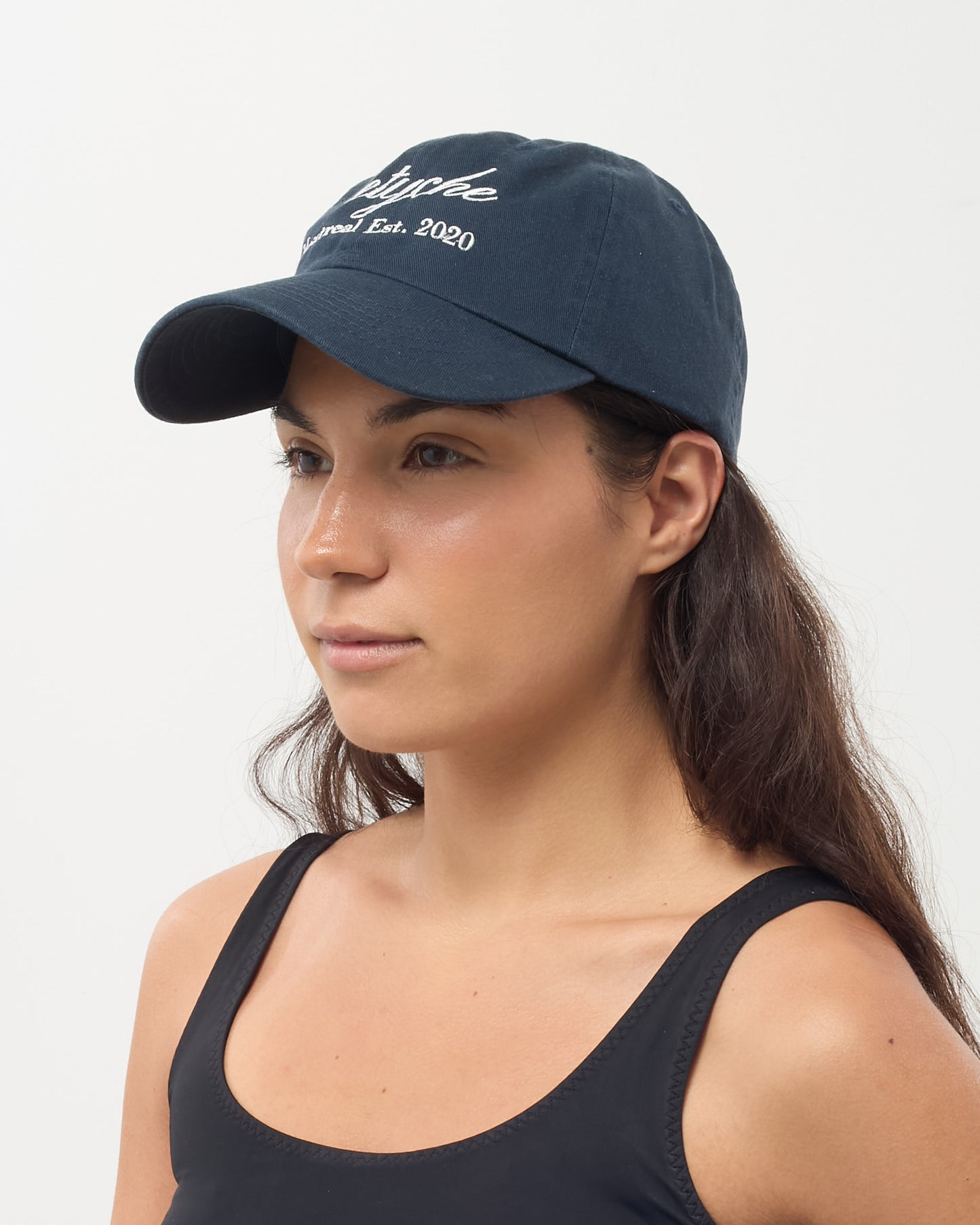 Retyche Navy & White Cursive Logo MTL Ets. Baseball Cap - O/S
