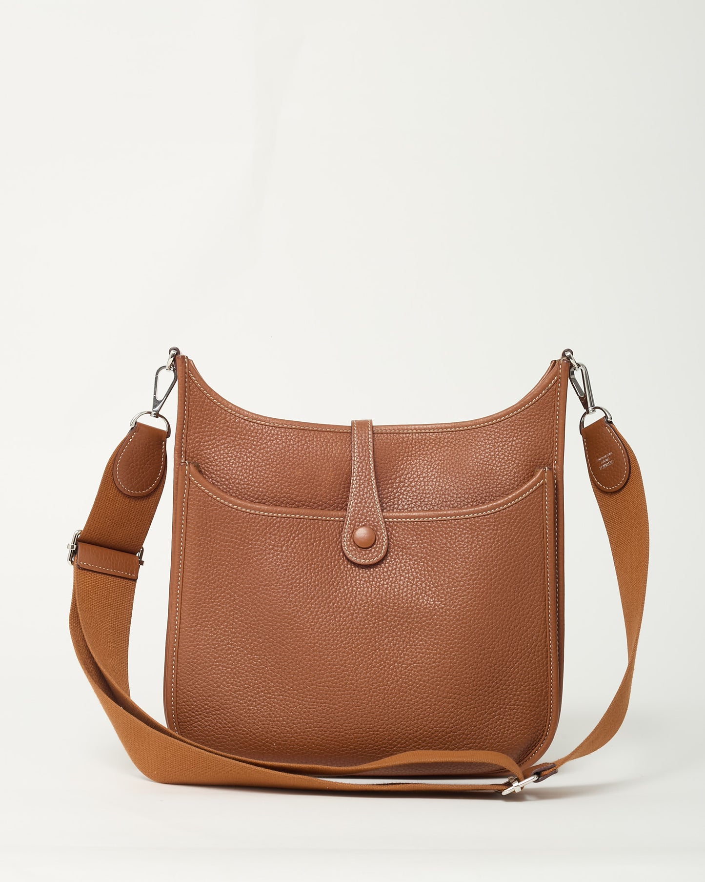 Hermès Gold Taurillon Clémence Leather Evelyne 29 Crossbody Bag