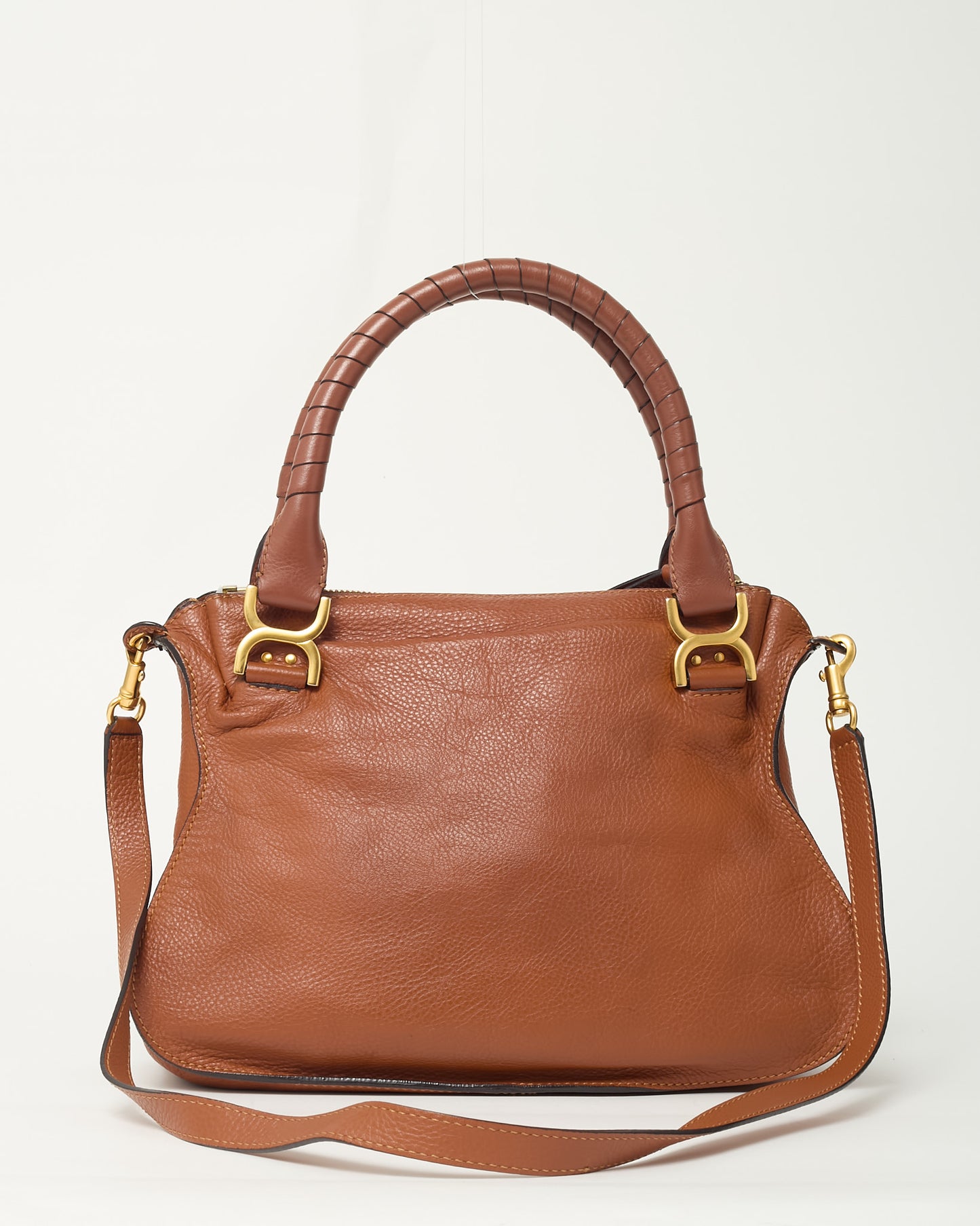 Chloé Tan Leather Medium Marcie 2Way Bag