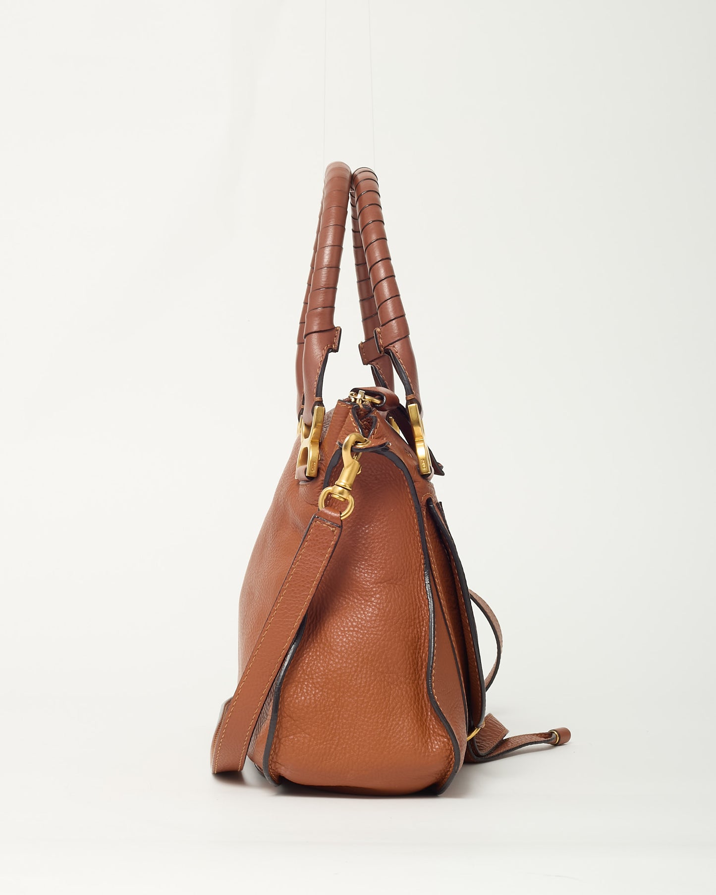 Chloé Tan Leather Medium Marcie 2Way Bag