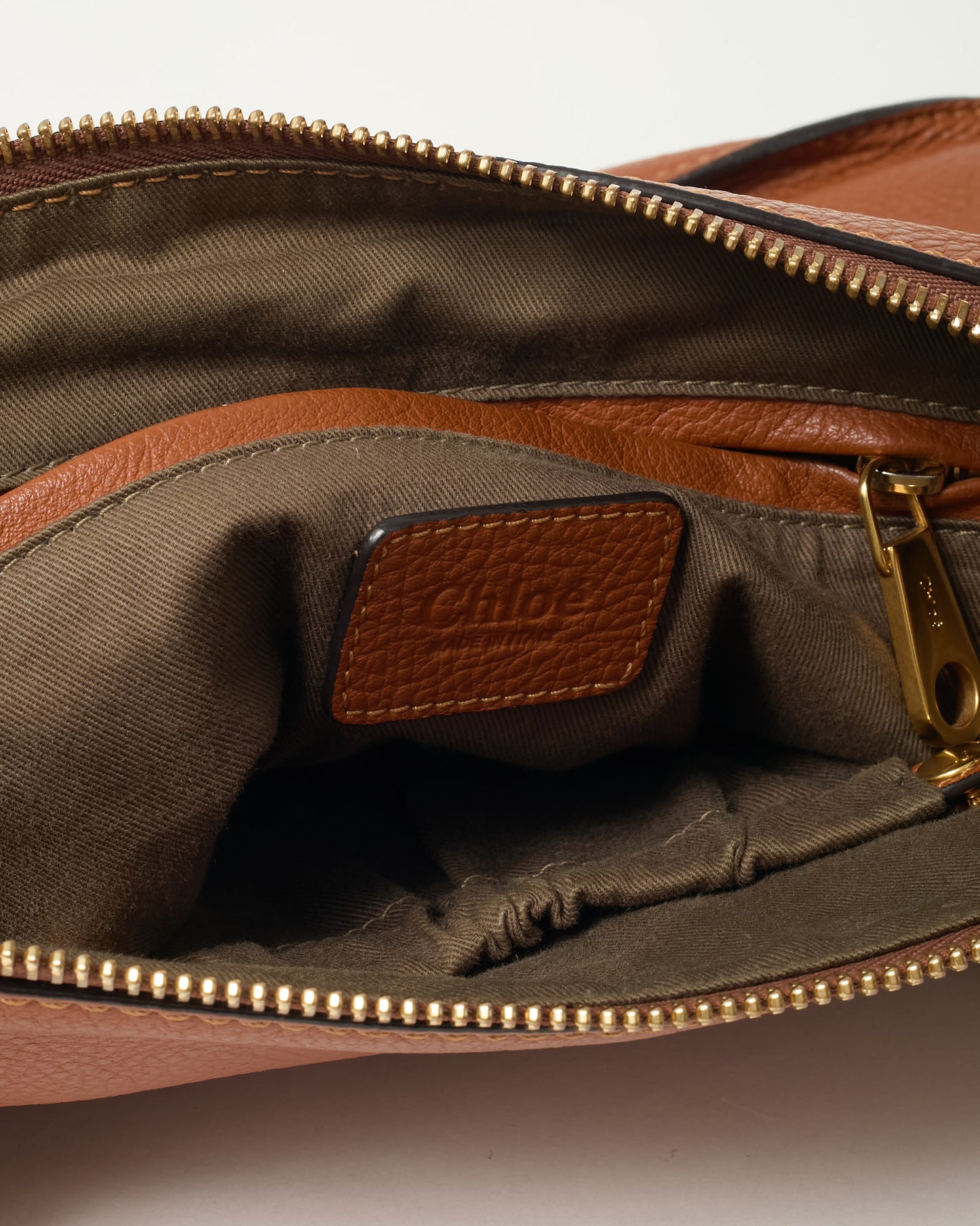 Chloé Tan Leather Medium Marcie 2Way Bag