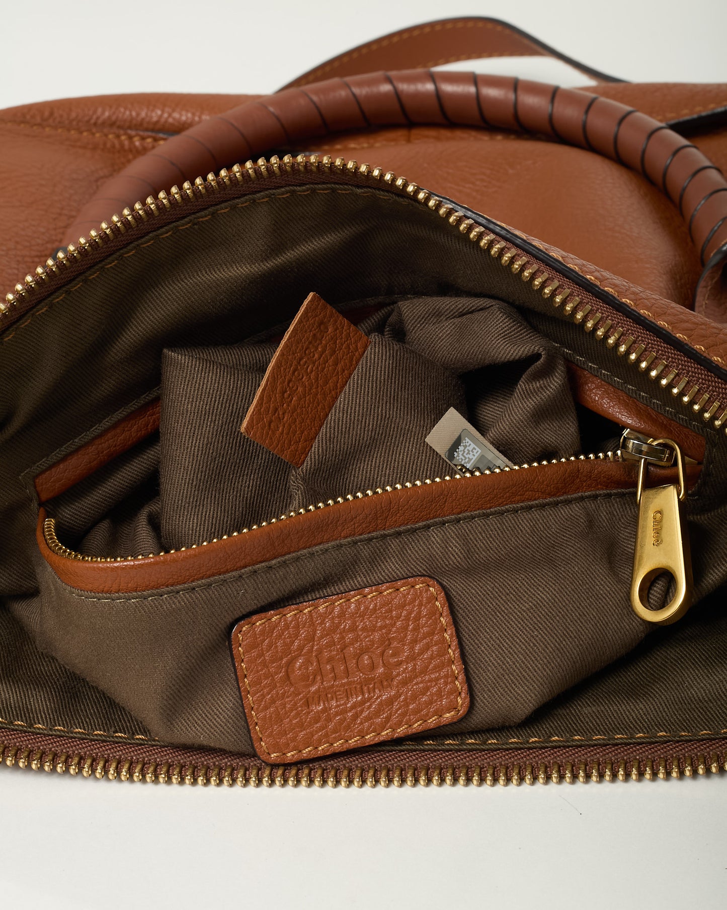 Chloé Tan Leather Medium Marcie 2Way Bag