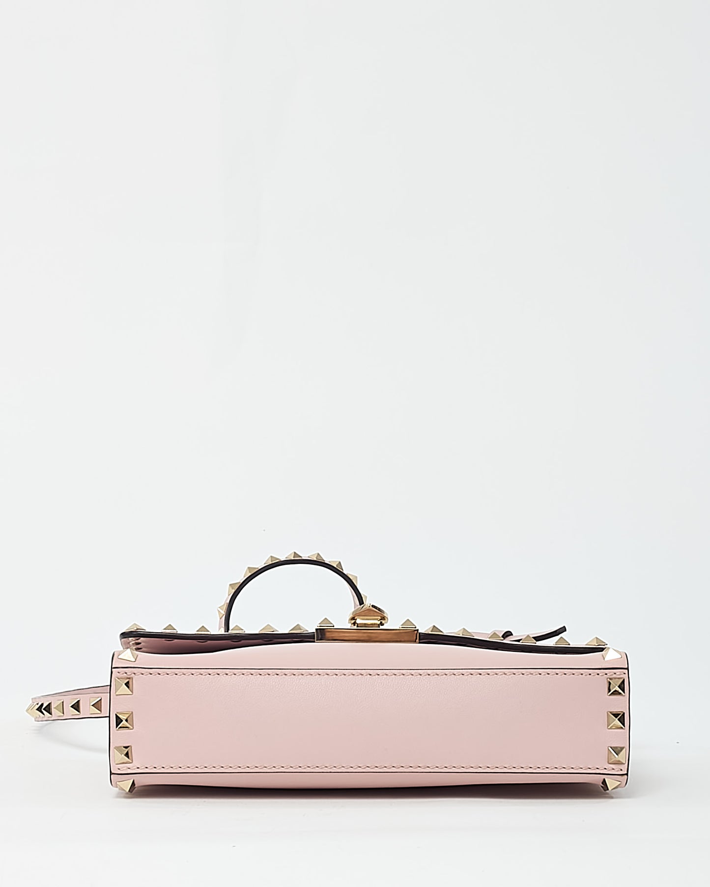 Valentino Pink Leather GHW Rockstud Small Envelope Flap Crossbody Bag