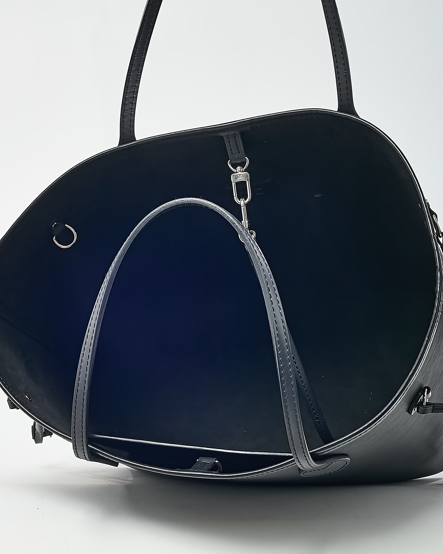 Louis Vuitton Black Epi Leather Neverfull MM with Pouch