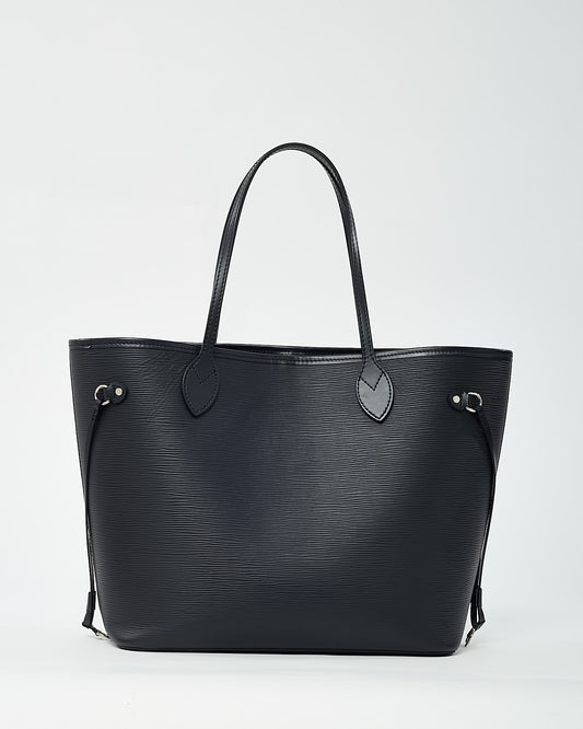 Louis Vuitton Black Epi Leather Neverfull MM with Pouch