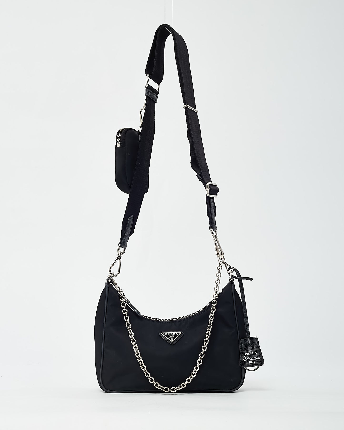 Prada Black Re-Nylon 2005 Re-Edition Crossbody Bag