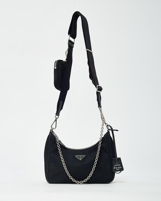 Prada Black Re-Nylon 2005 Re-Edition Crossbody Bag