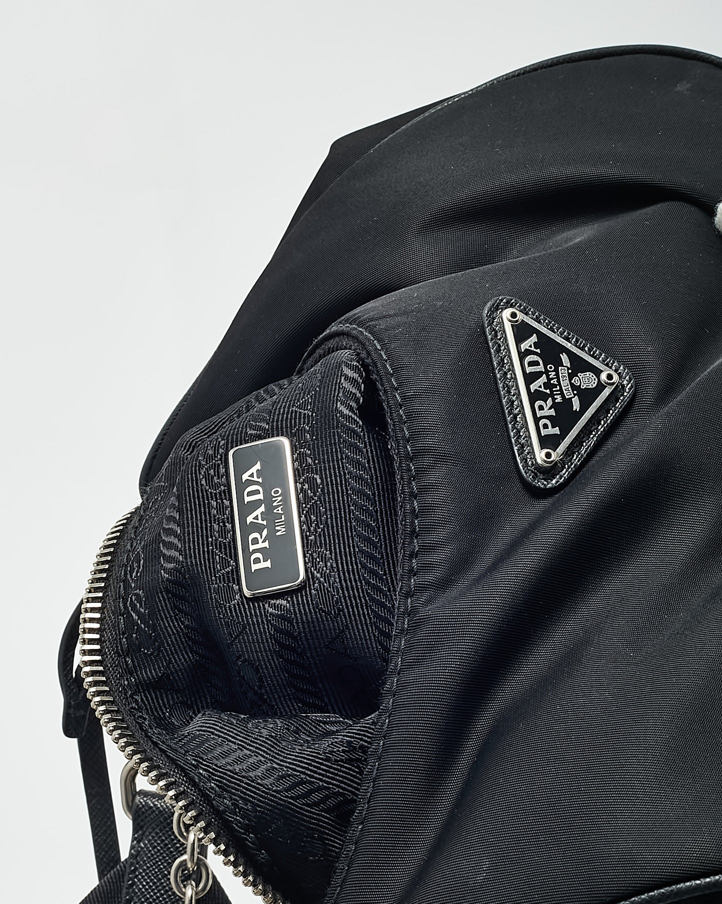 Prada Black Re-Nylon 2005 Re-Edition Crossbody Bag