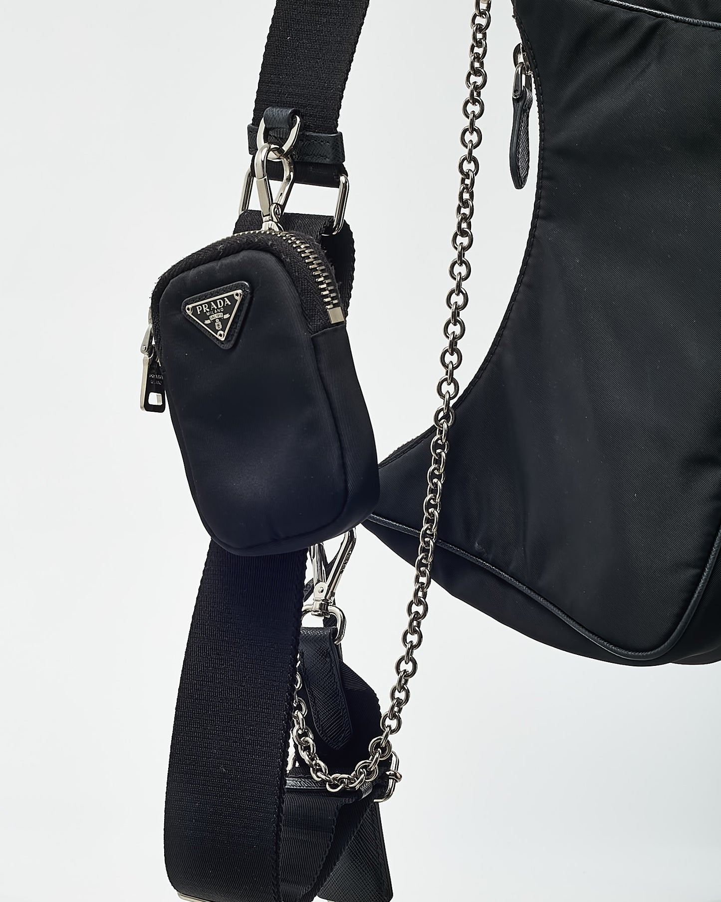 Prada Black Re-Nylon 2005 Re-Edition Crossbody Bag