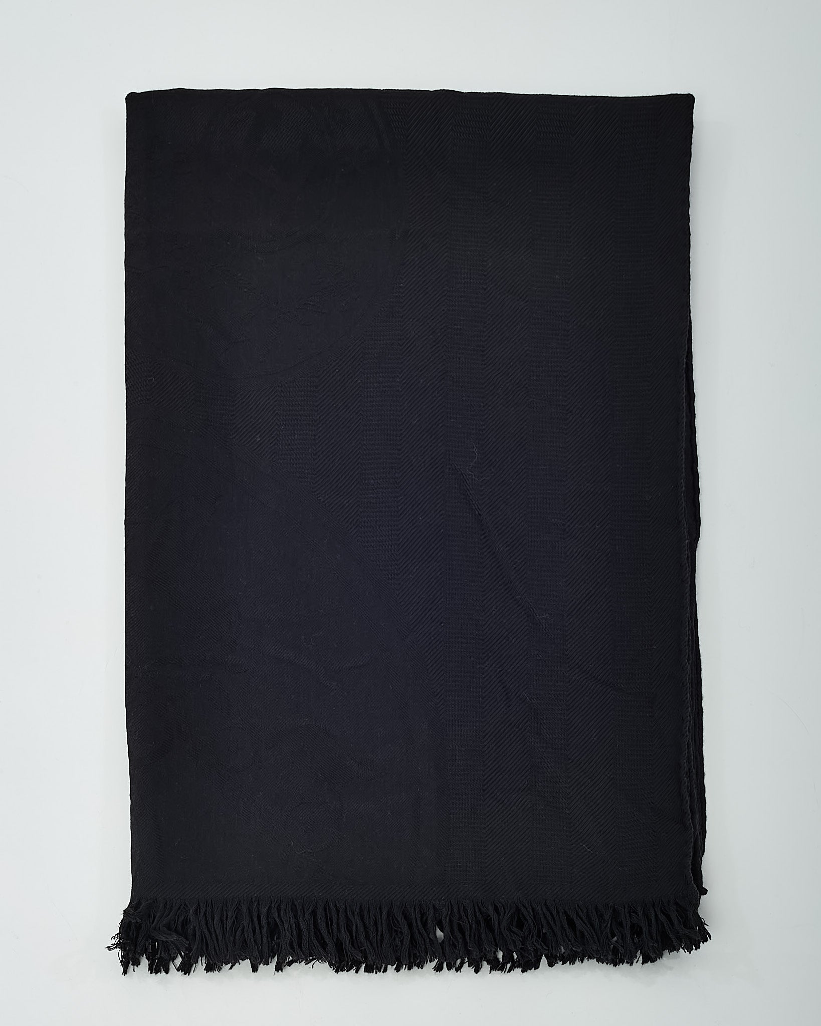 Buy Hermès Black Cashmere and Silk New Libris Stole Scarf