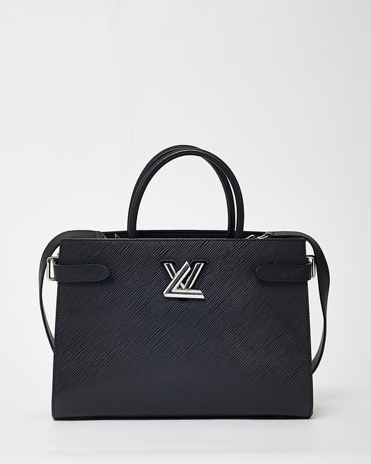 Louis Vuitton Black Epi Leather SHW LV Twist Tote Bag with Strap