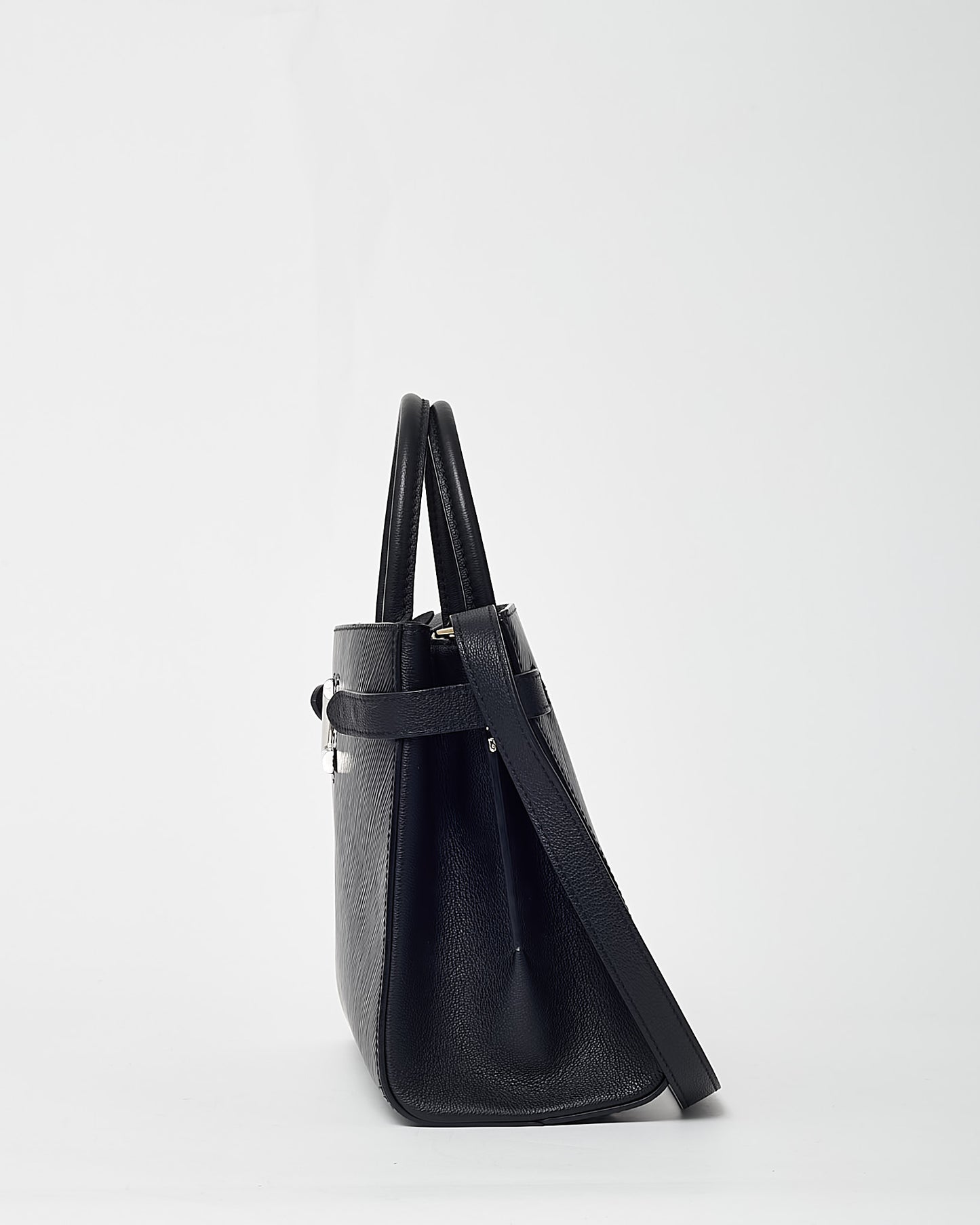 Louis Vuitton Black Epi Leather SHW LV Twist Tote Bag with Strap