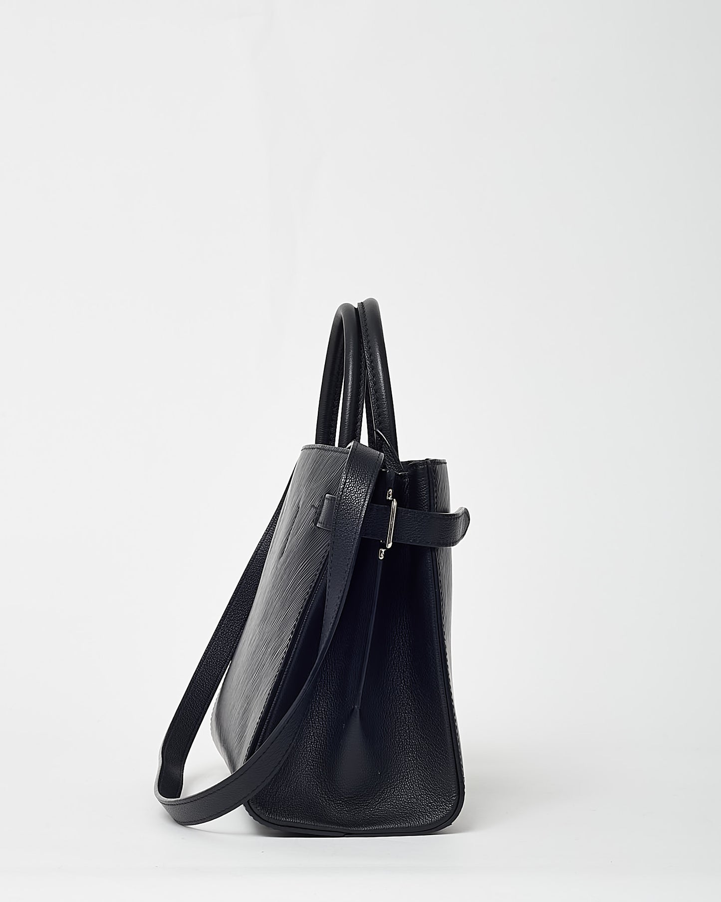 Louis Vuitton Black Epi Leather SHW LV Twist Tote Bag with Strap