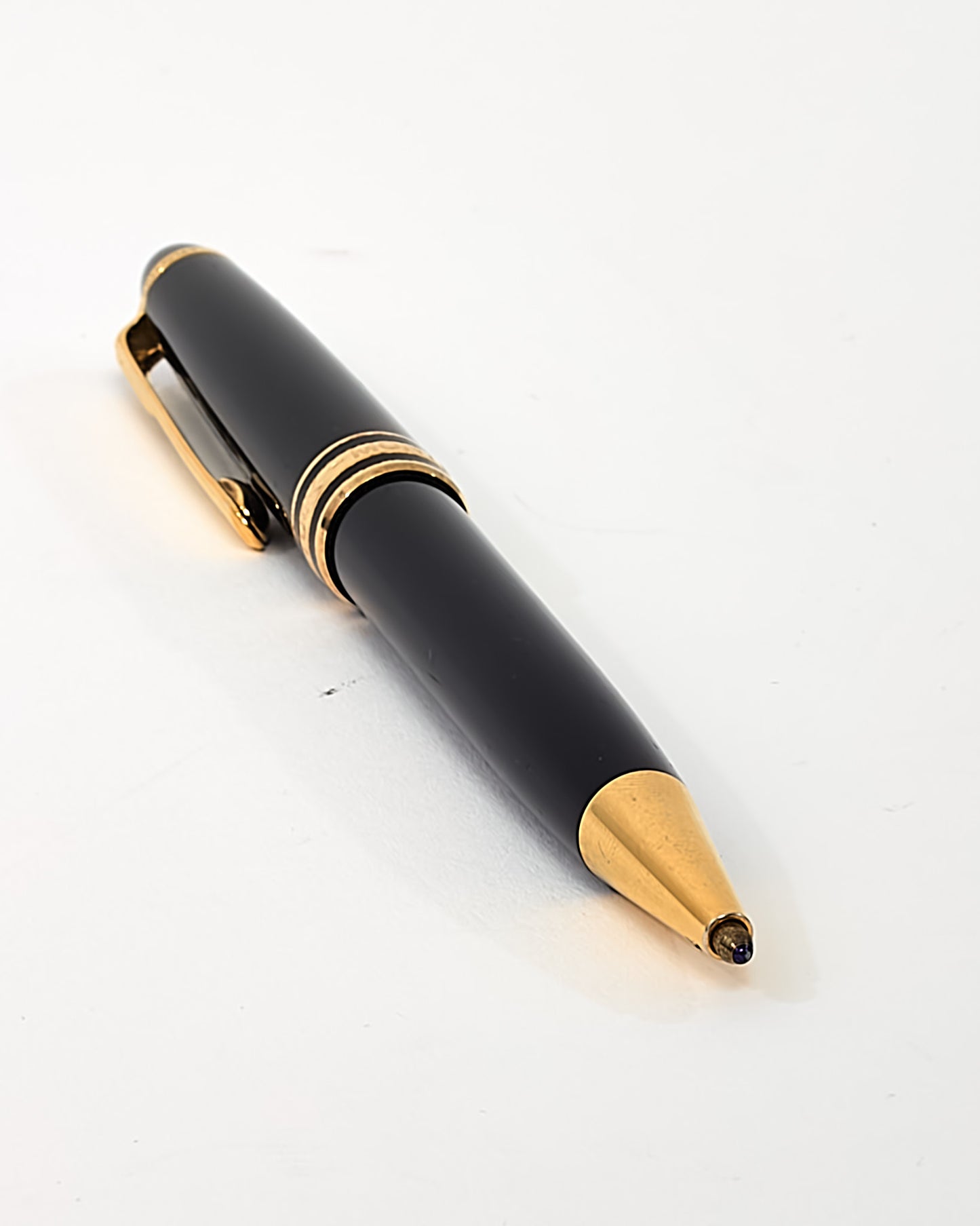 Montblanc Black Resin and Gold-Plated Meisterstück Classique 164 Pen