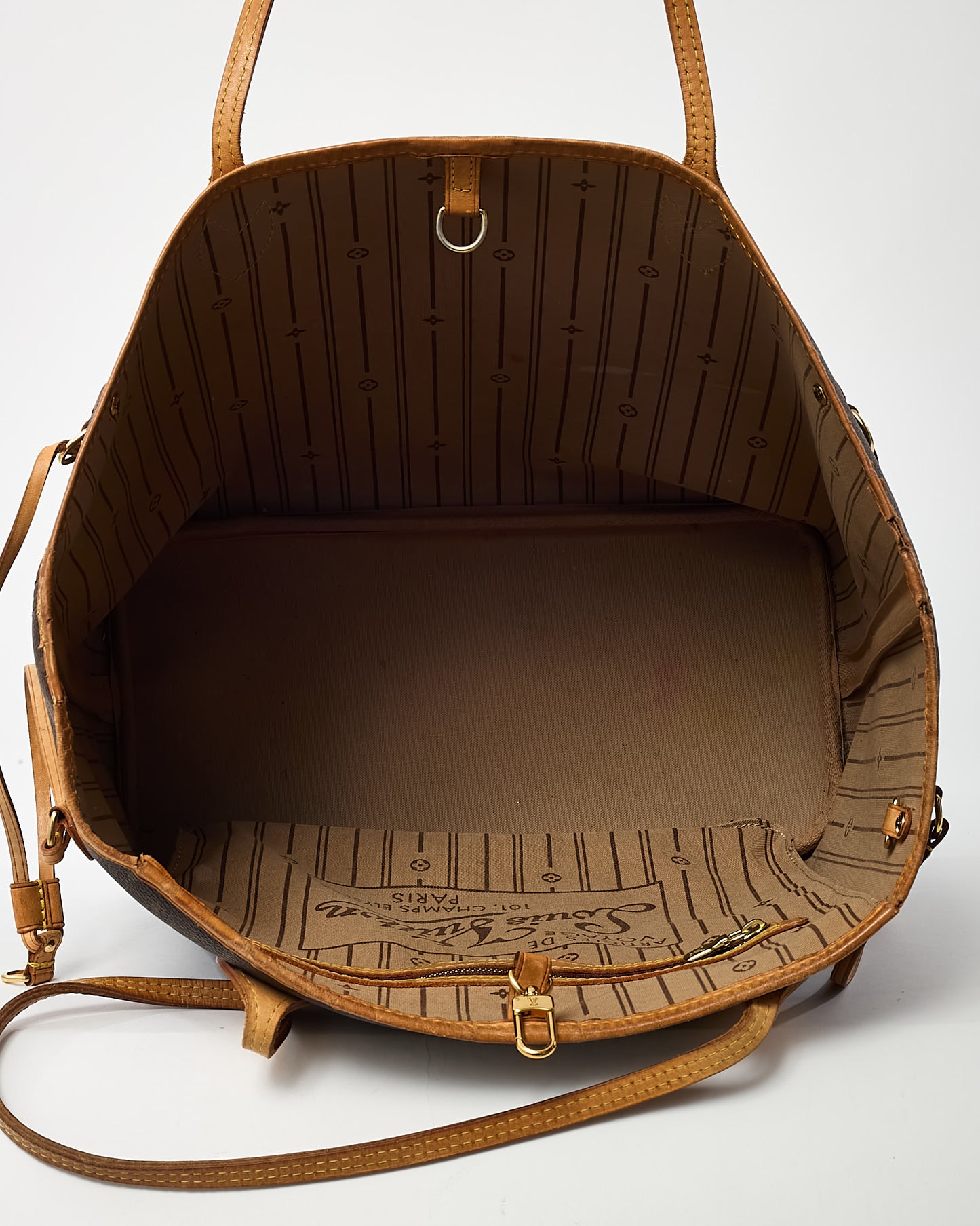 Louis Vuitton Monogram Coated Canvas Neverfull MM Bag
