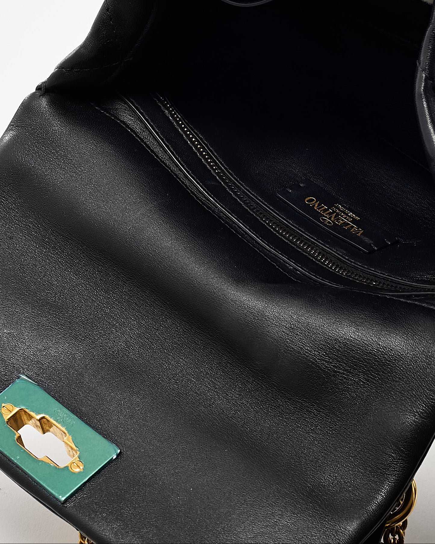 Valentino Black Puffy Leather GHW Roman Stud 2Way Shoulder Bag