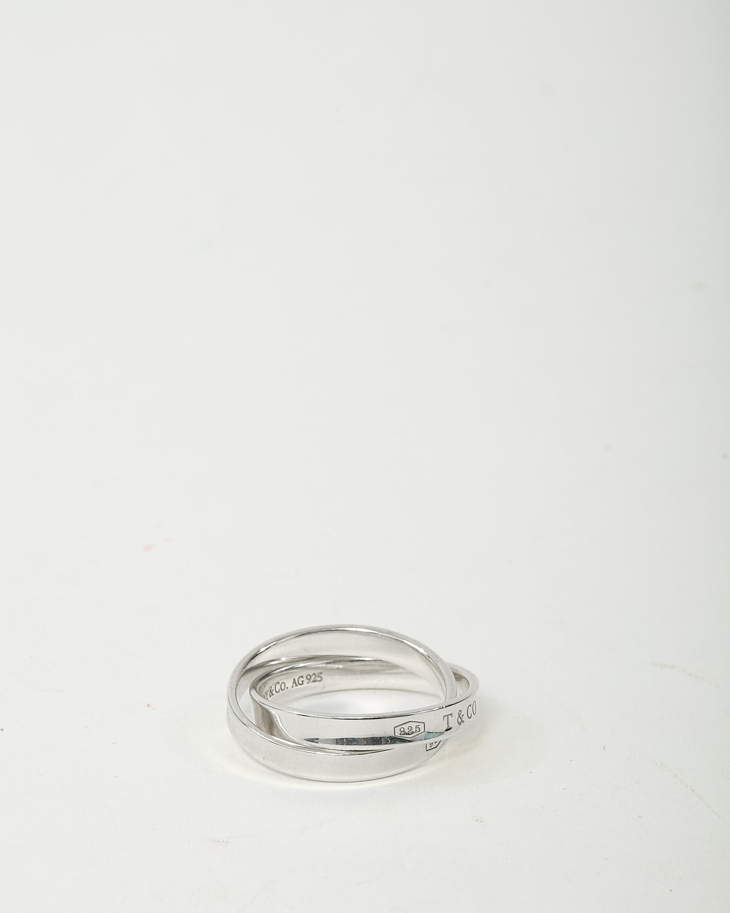 Tiffany & Co. Sterling Silver Tiffany 1837 Interlocking Circles Ring - 8