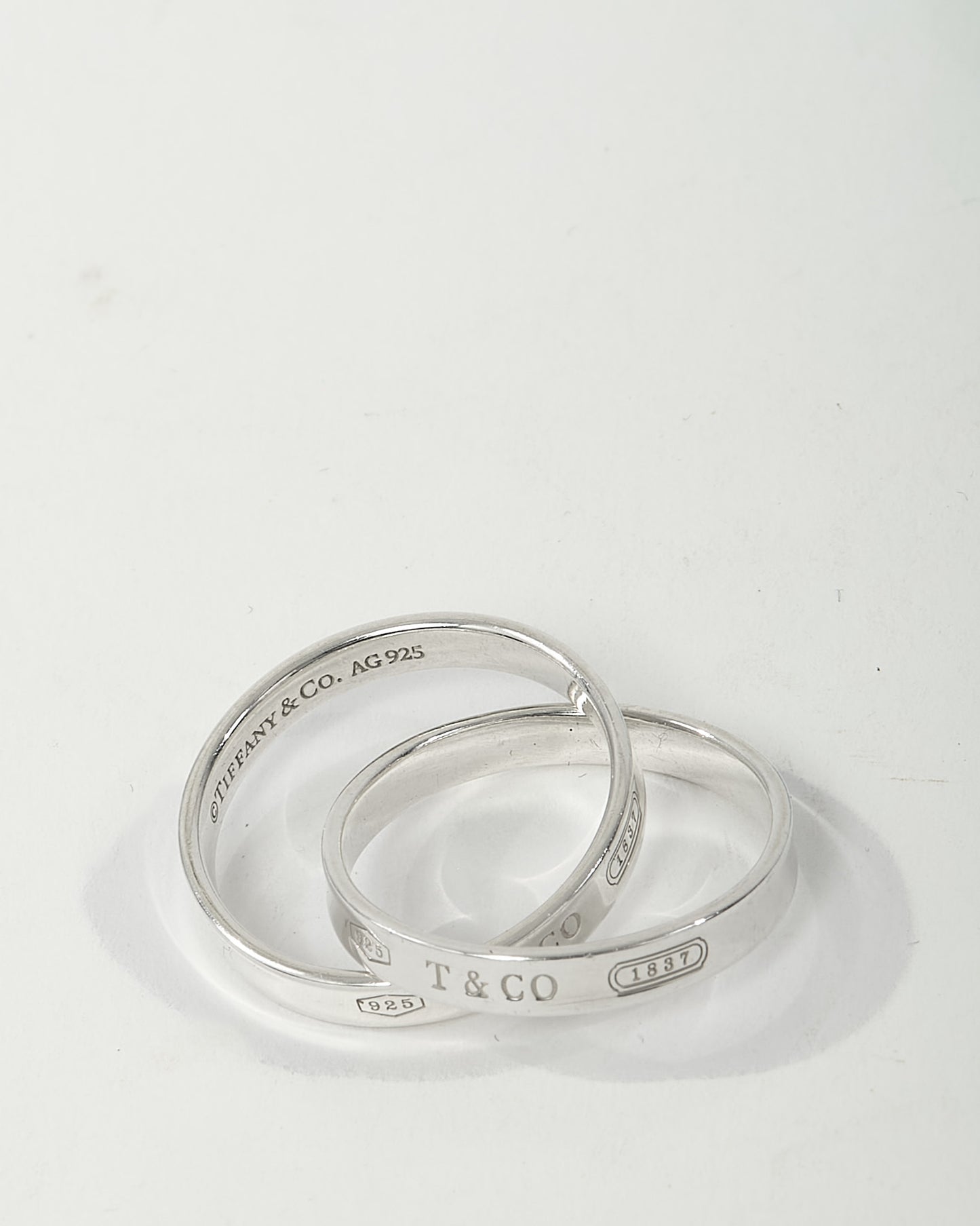 Tiffany & Co. Sterling Silver Tiffany 1837 Interlocking Circles Ring - 8