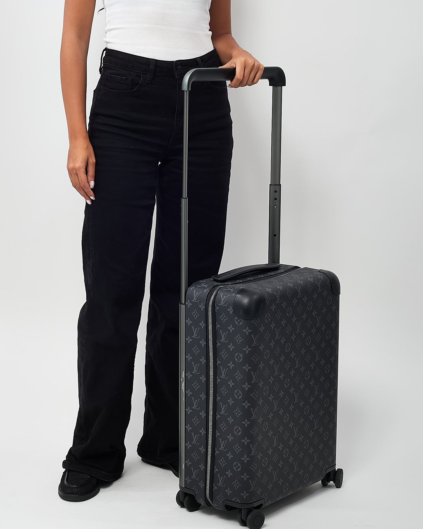 Louis Vuitton Black Monogram Eclipse Coated Canvas Horizon 50 Carry On Luggage