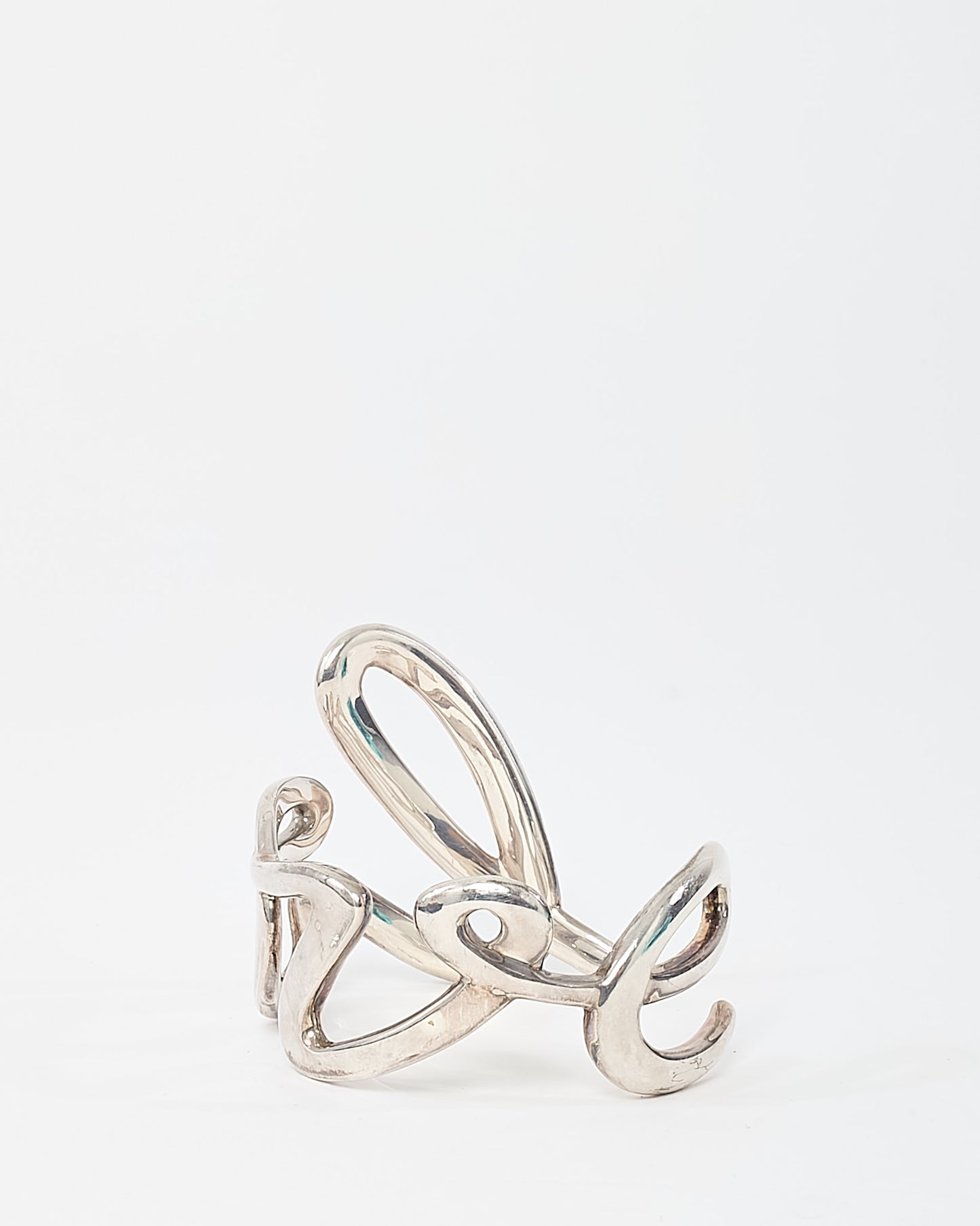 Tiffany & Co. Sterling Silver Paloma's Graffiti LOVE Cuff Bracelet