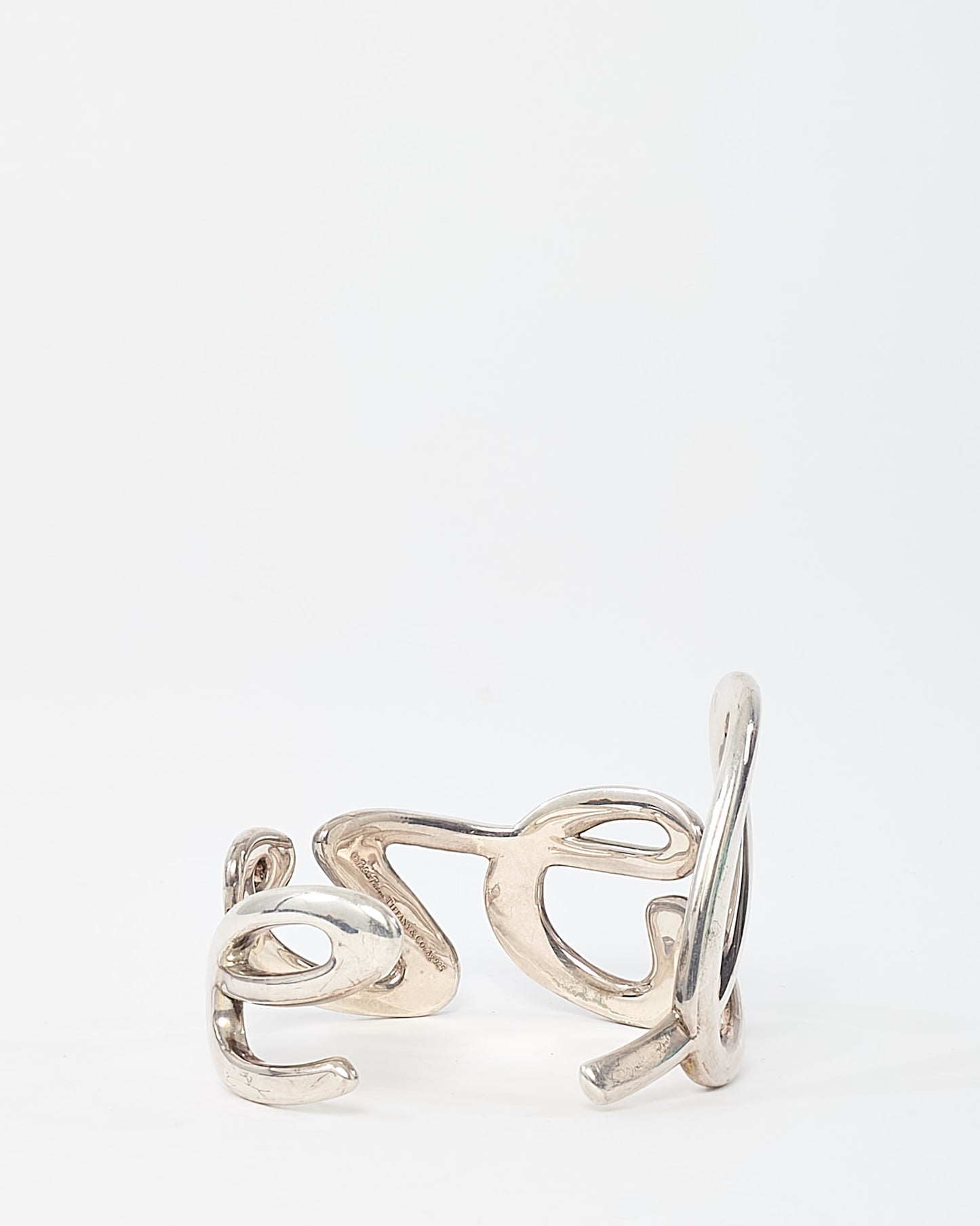 Tiffany & Co. Sterling Silver Paloma's Graffiti LOVE Cuff Bracelet