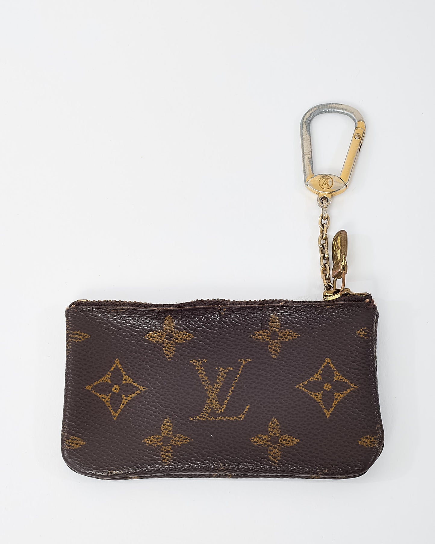 Louis Vuitton Monogram Coated Canvas Pochette Cles Key Pouch