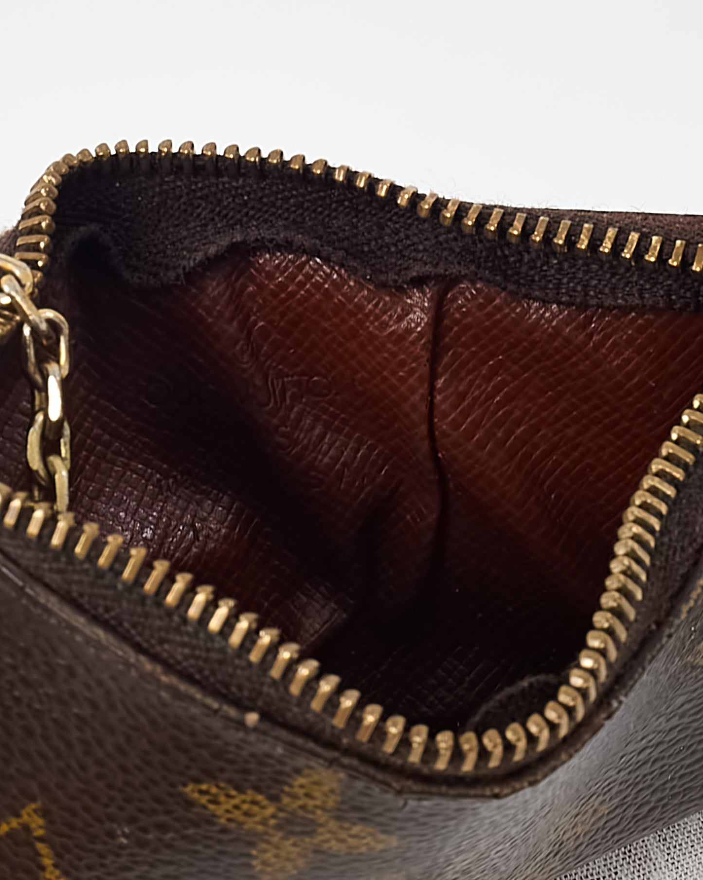 Louis Vuitton Monogram Coated Canvas Pochette Cles Key Pouch