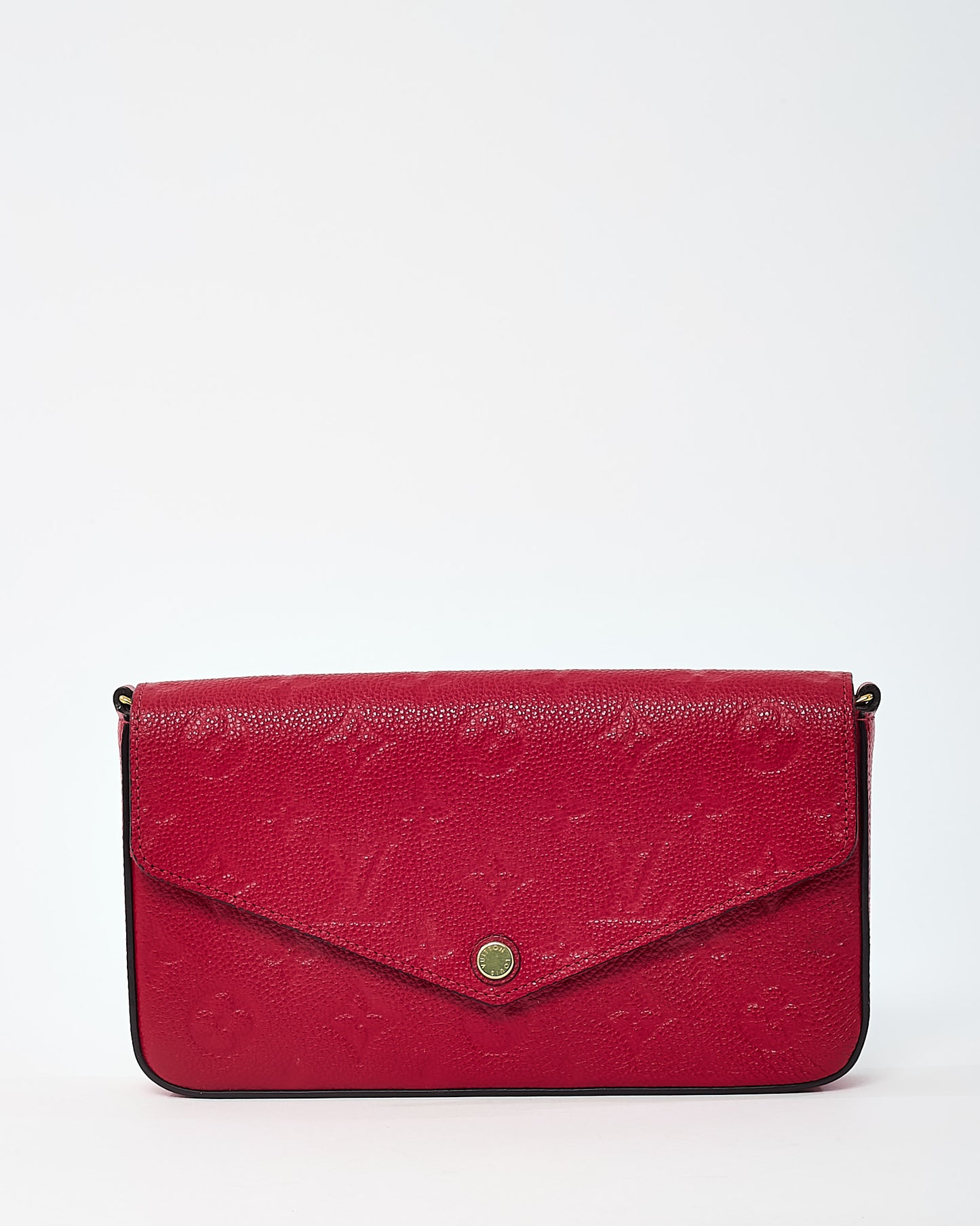 Louis Vuitton Red Monogram Empreinte Leather Felicie Pochette Crossbody Bag